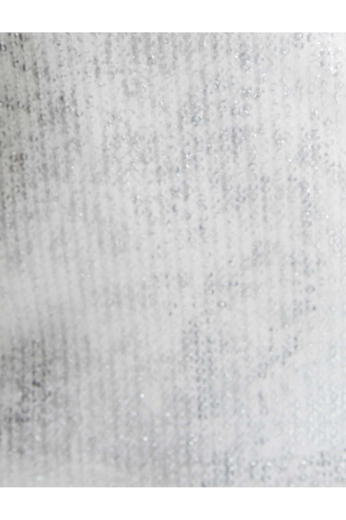 مدل لباس مجلسی عروس یقه دلبر با فویل متالیک چاپ شده