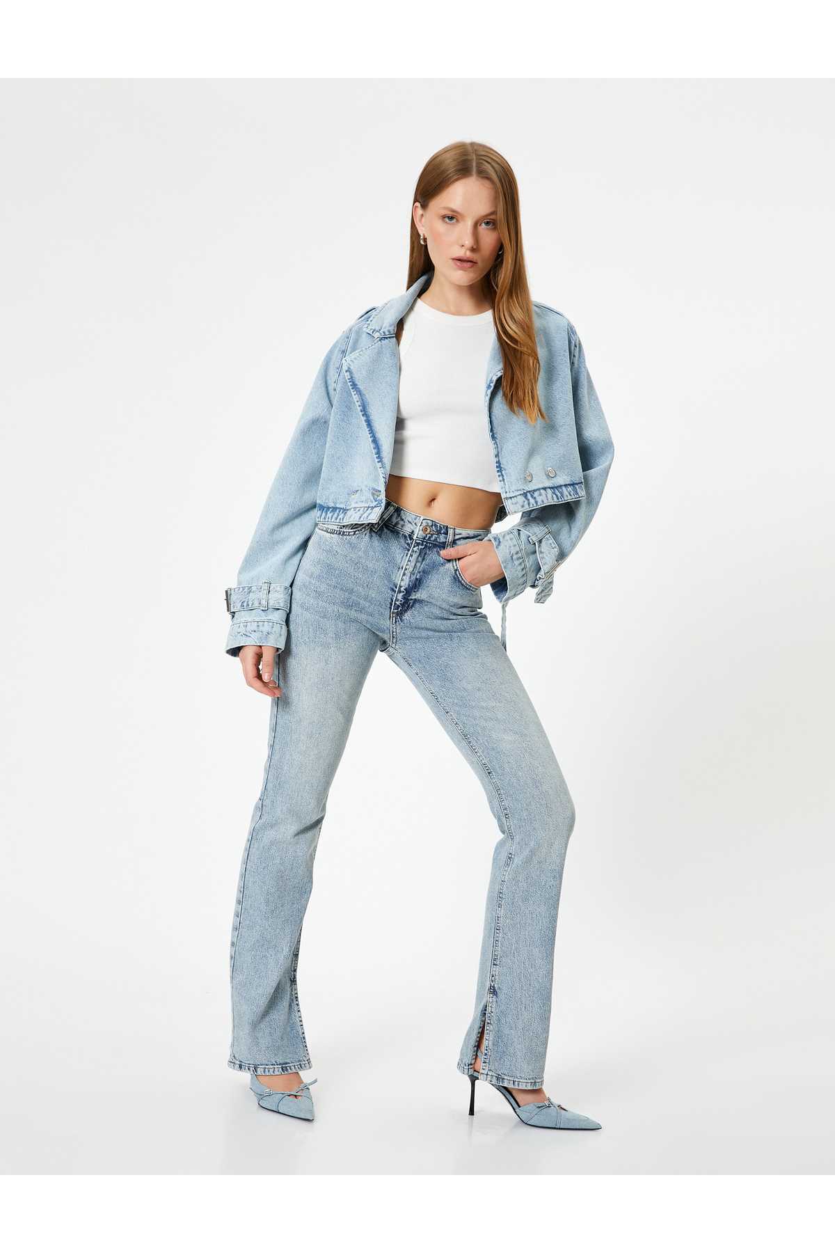 Flare Jeans Slim Fit High Waist - Flare Slim Jean