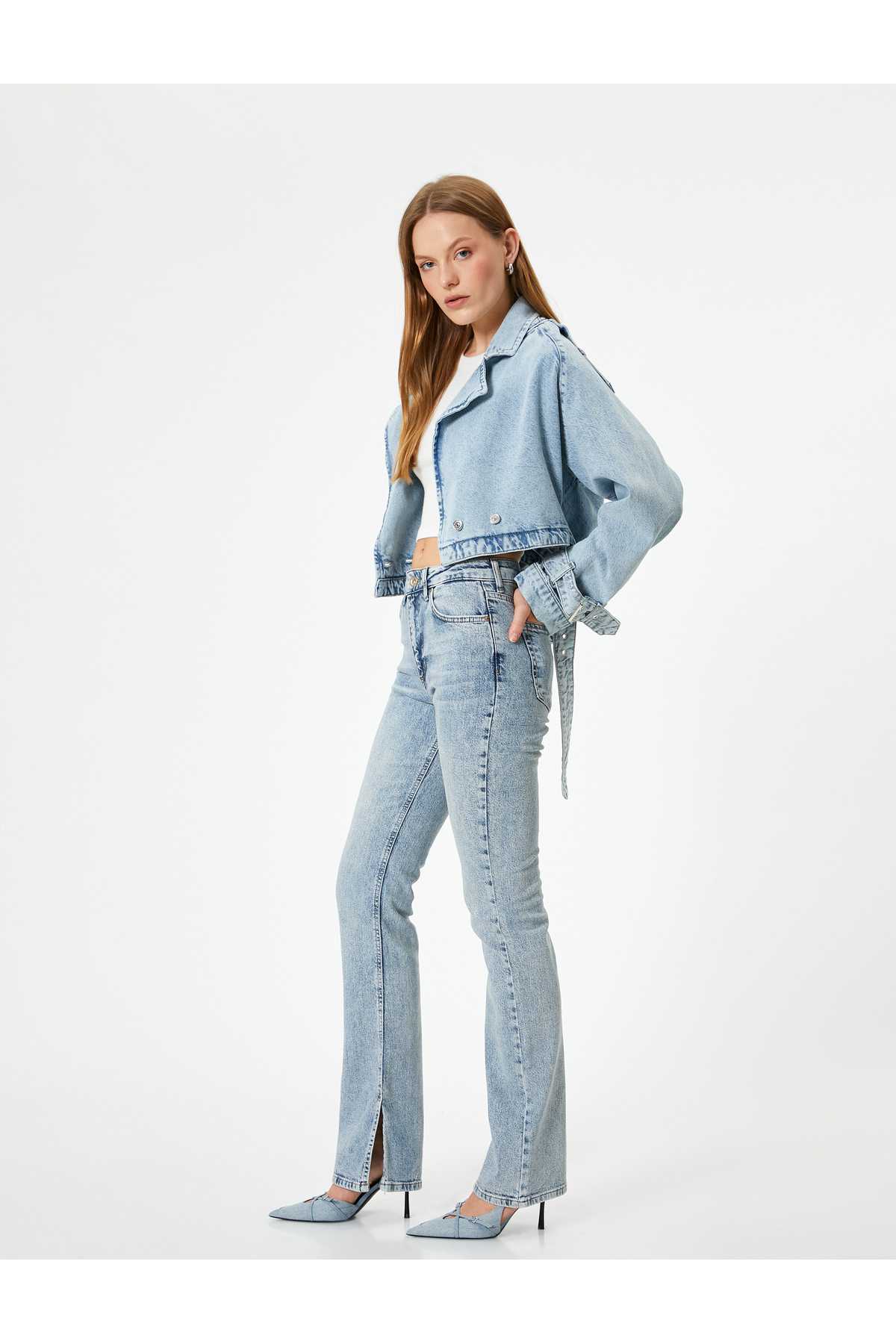 Flare Jeans Slim Fit High Waist - Flare Slim Jean