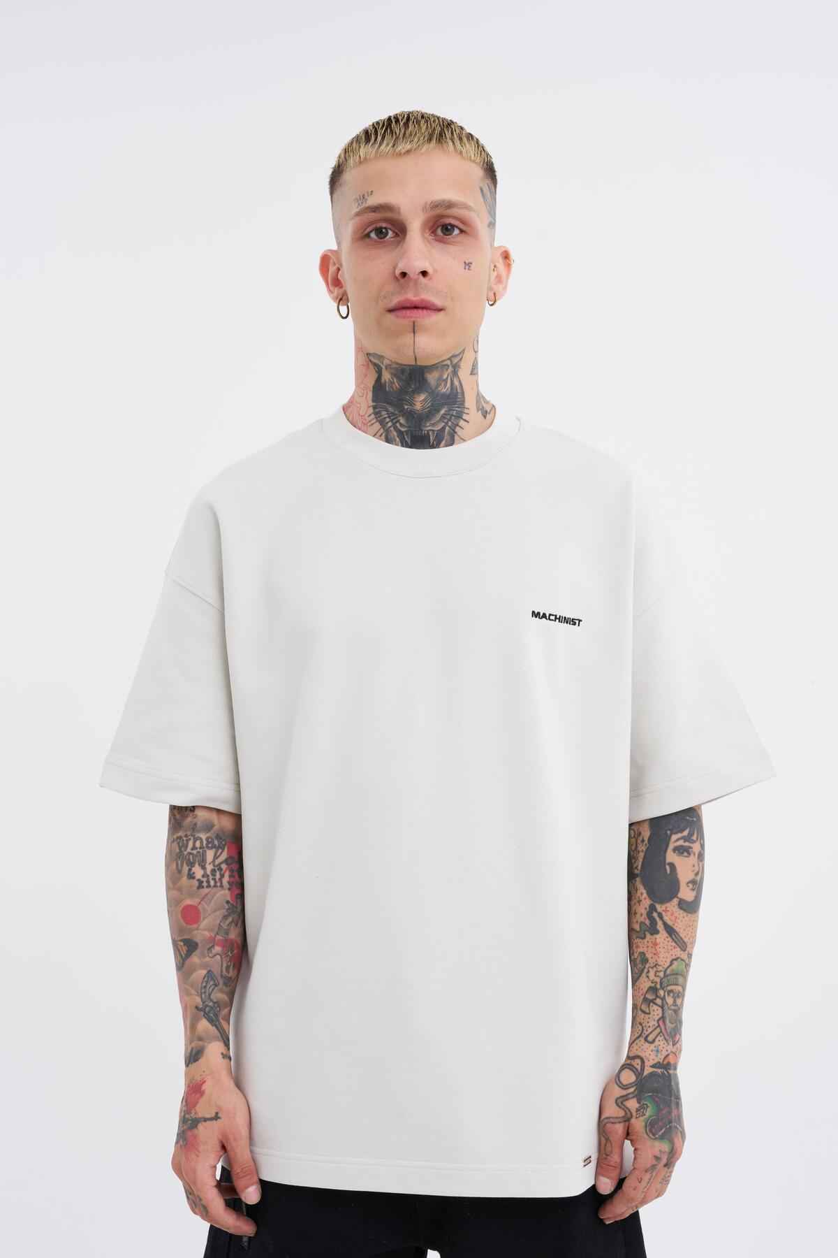 تیشرت مردانه دیاگونل پایه اورسایز اکرو