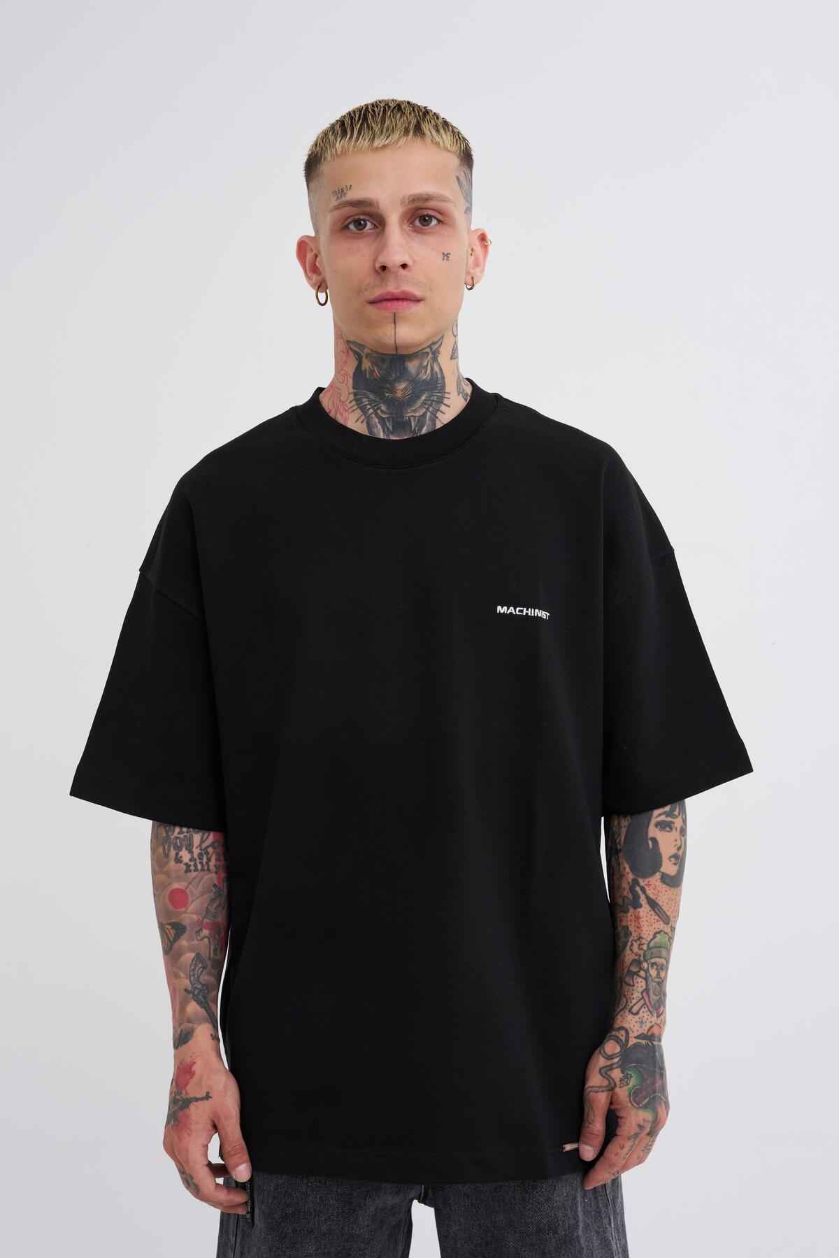 تیشرت مردانه دیاگونل پایه اورسایز اکرو