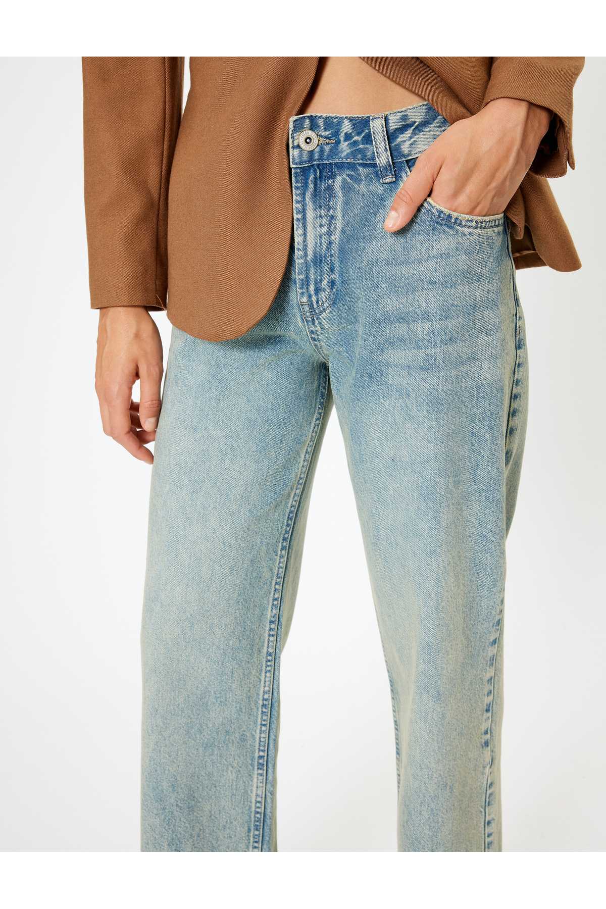 جین راسته دکمه دار - جین راسته ایو