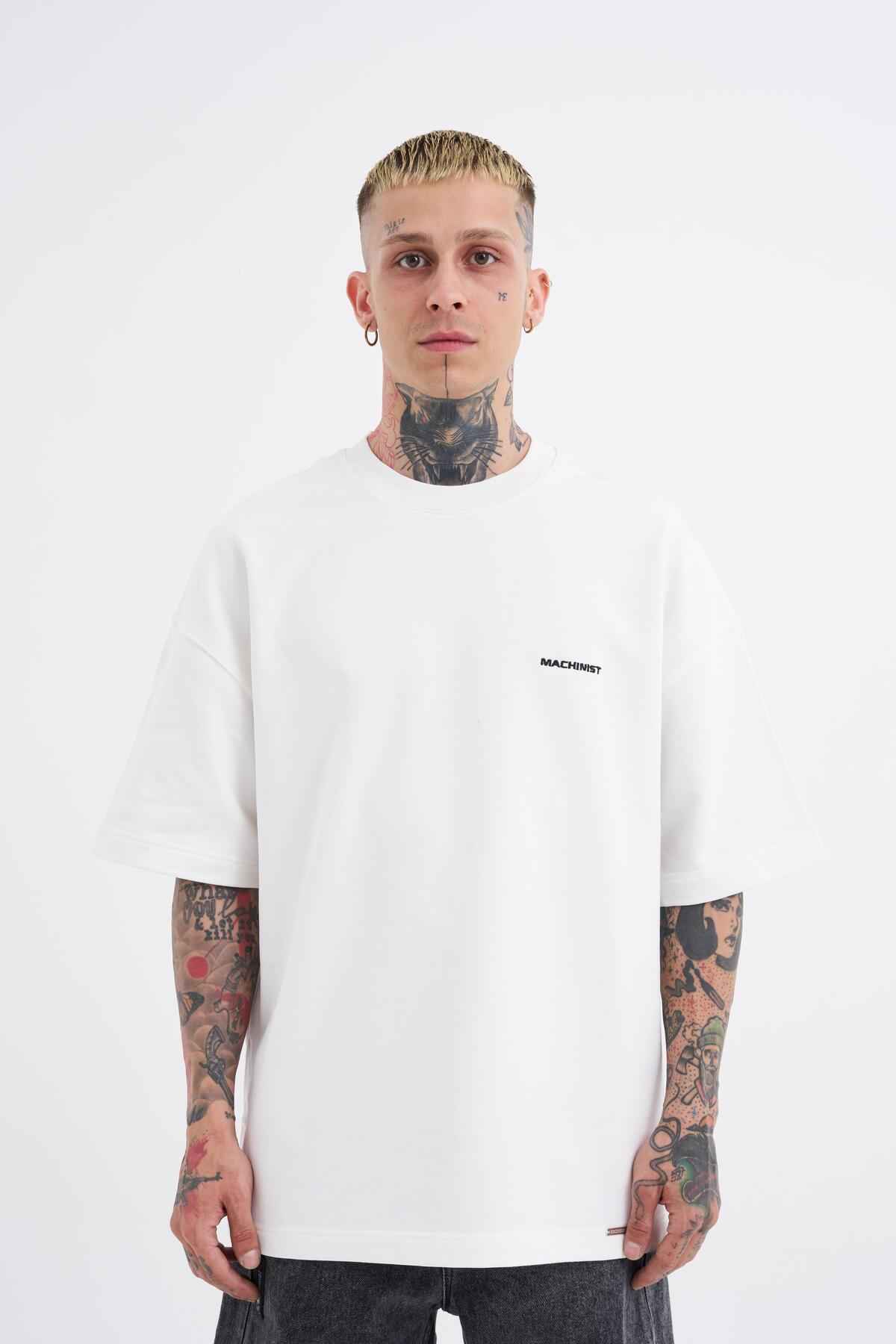 تیشرت مردانه دیاگونل پایه اورسایز اکرو