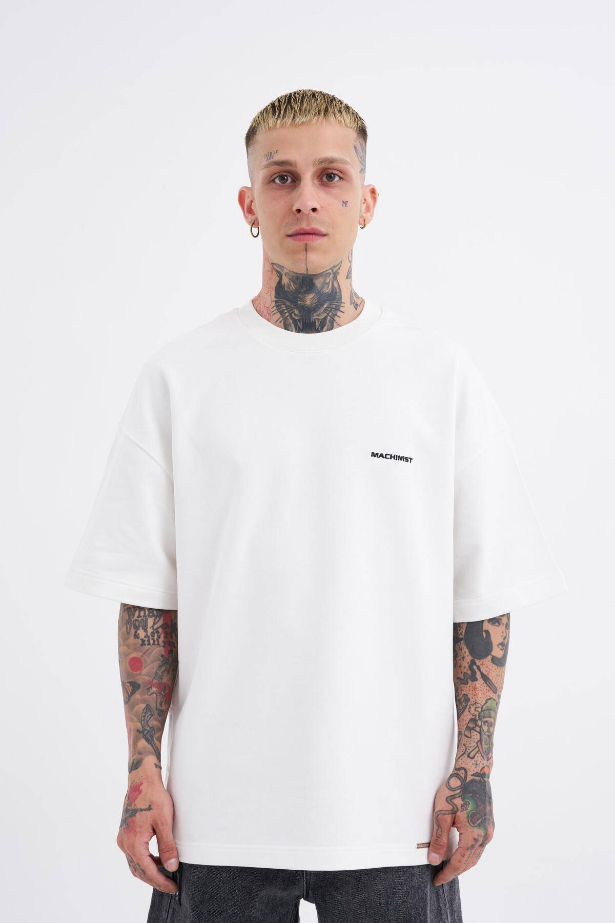 تیشرت مردانه دیاگونل پایه اورسایز اکرو