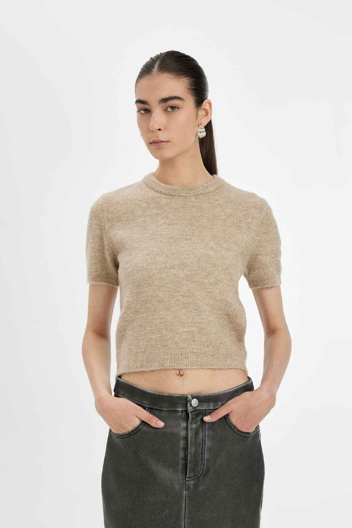 ژاکت یقه ای با تناسب معمولی