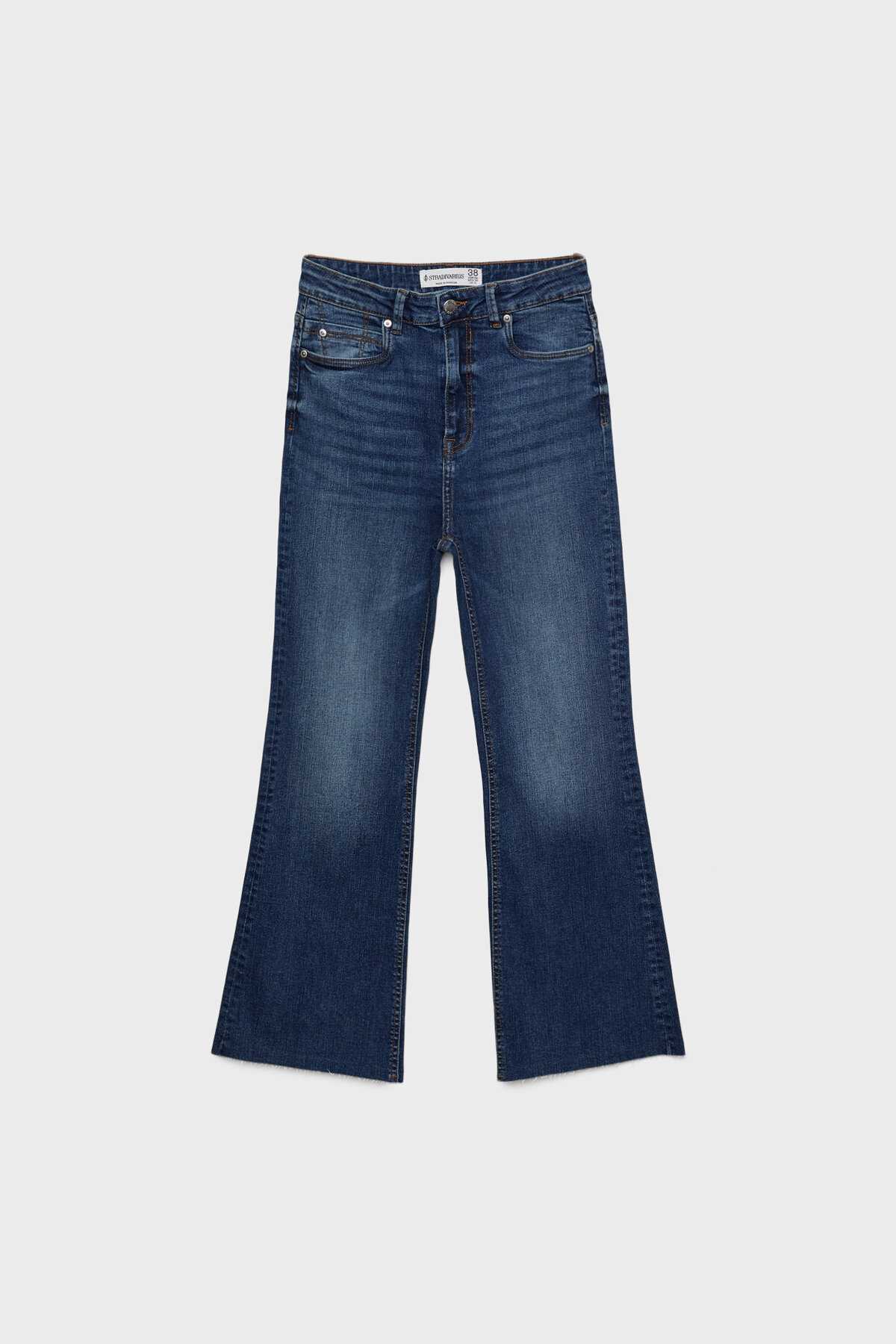 D78 شلوار جین دم زنگ کراپ