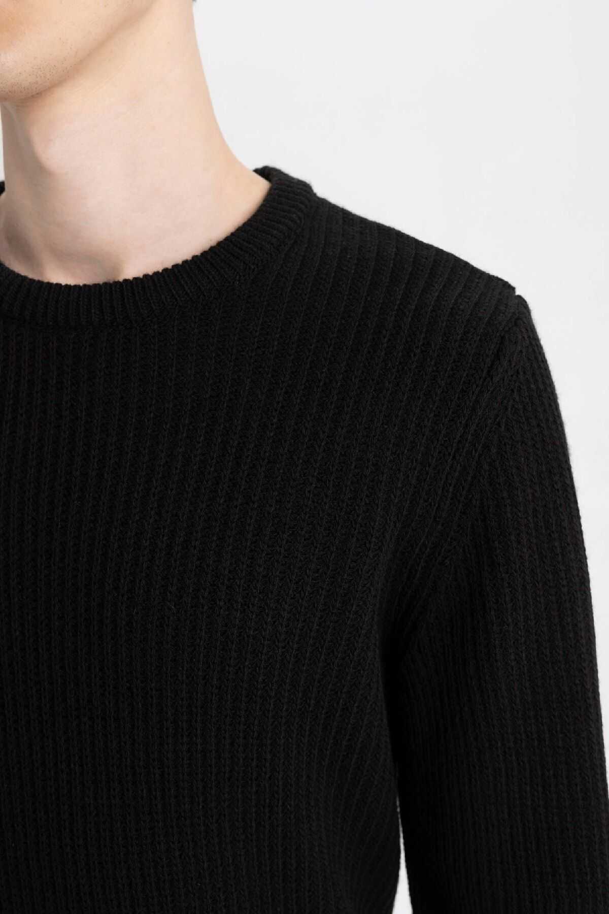 پلیور پارچه ای سلانیک یقه ای استاندارد فیت