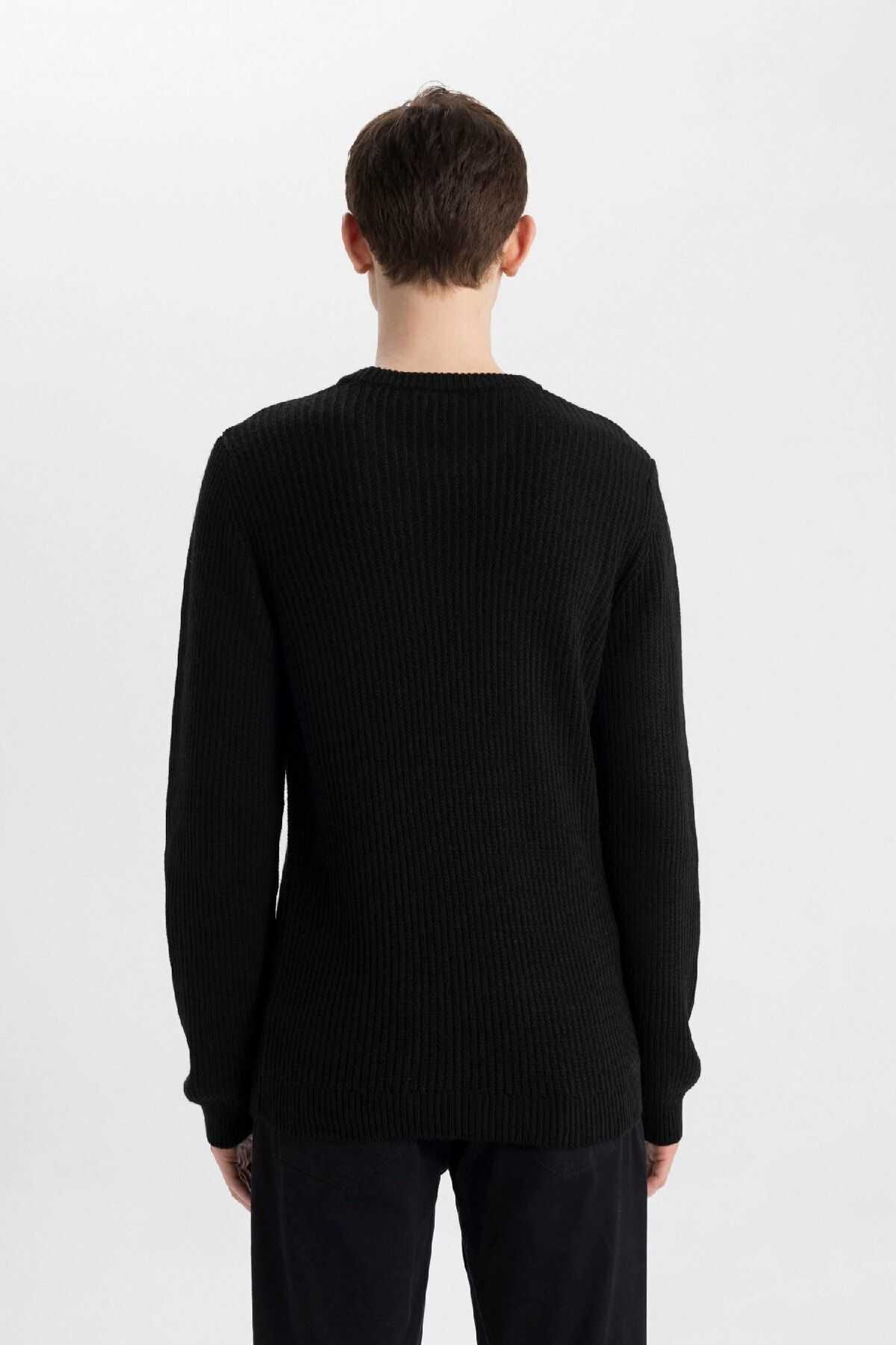 پلیور پارچه ای سلانیک یقه ای استاندارد فیت