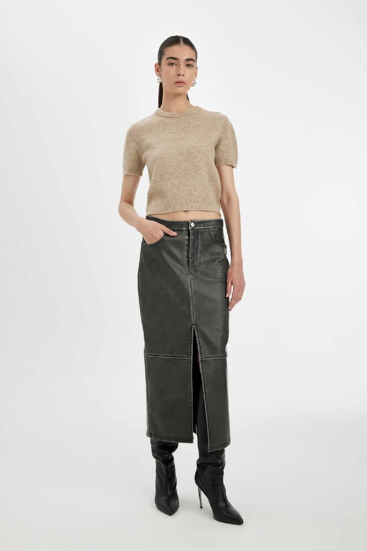 ژاکت یقه ای با تناسب معمولی