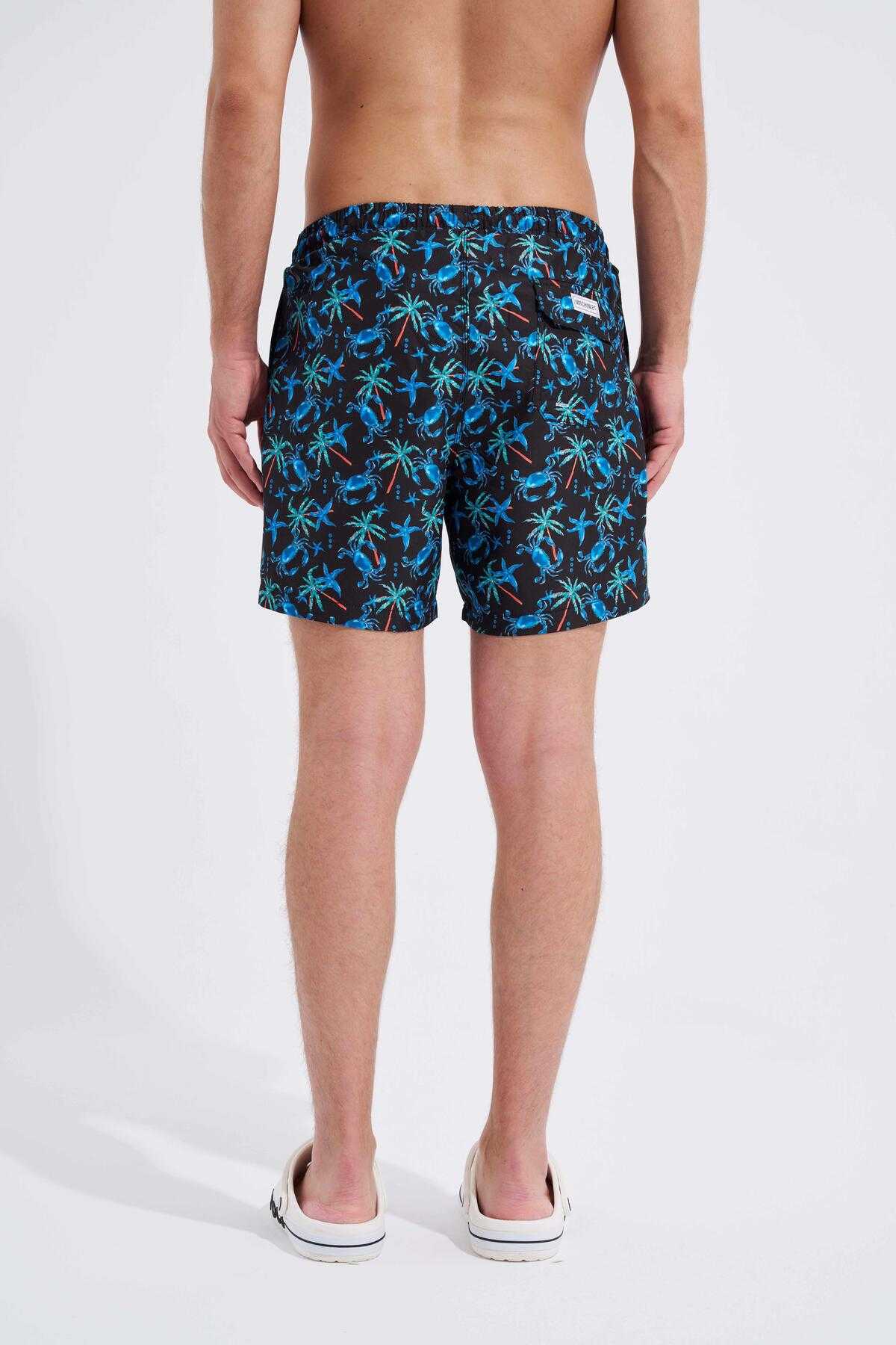 شلوار شنا مشکی خرچنگی مردانه