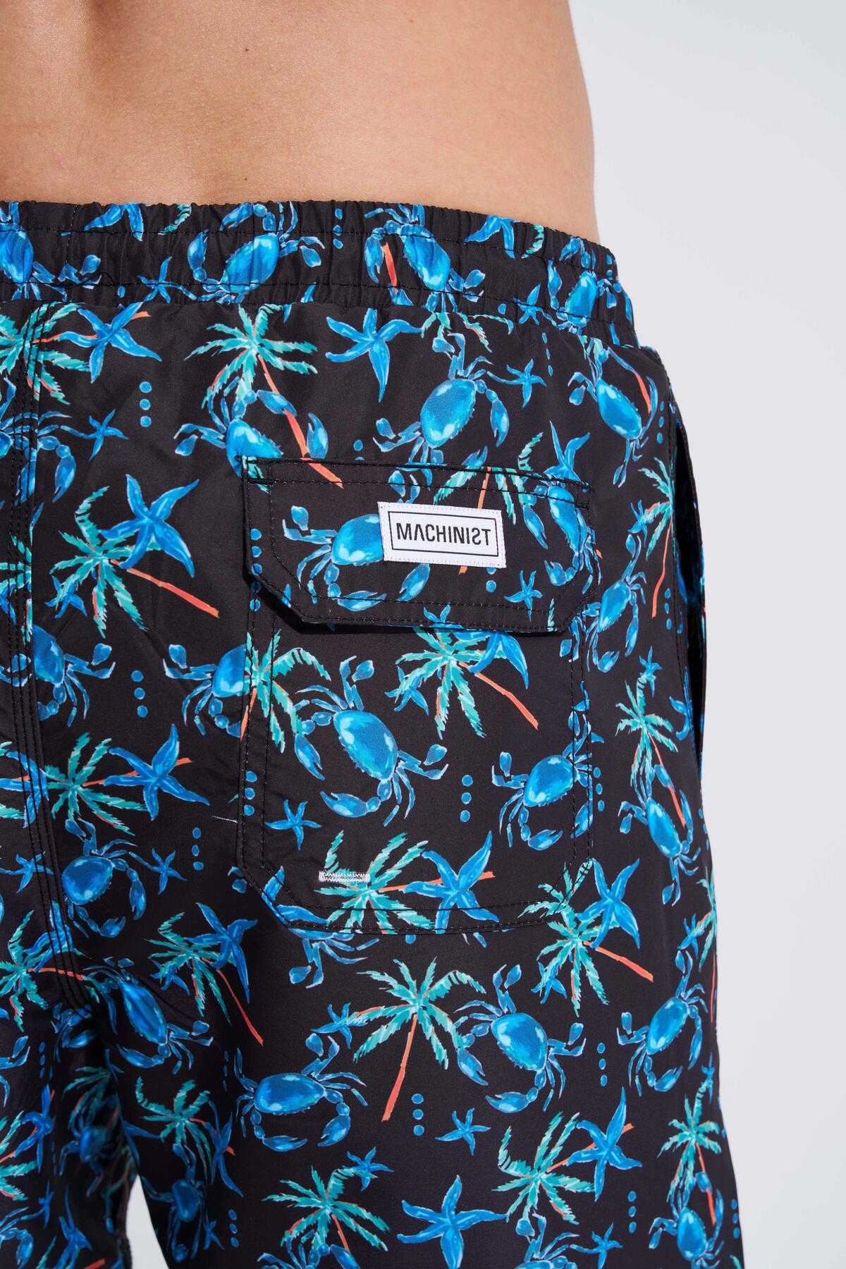 شلوار شنا مشکی خرچنگی مردانه