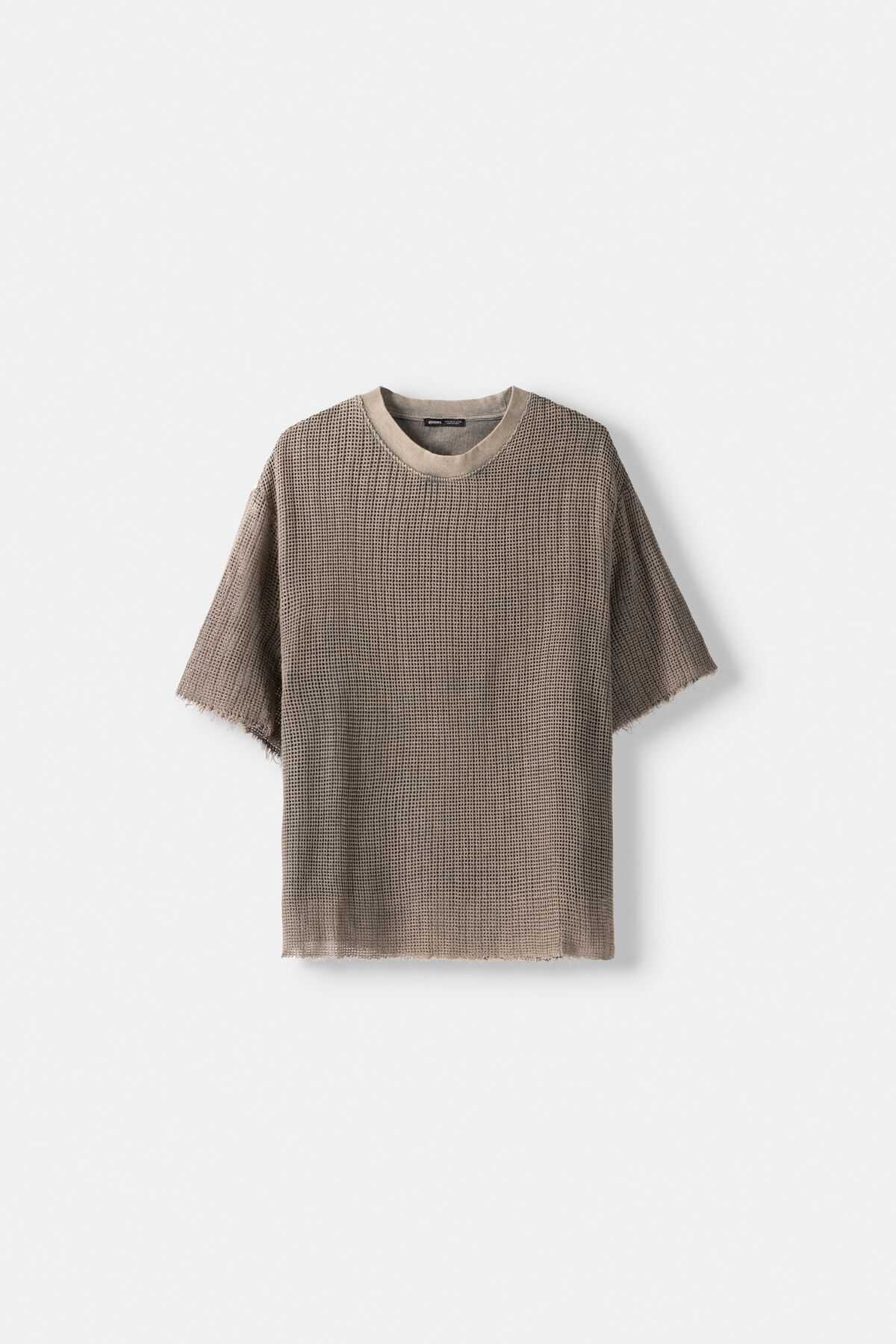 تیشرت توری آستین کوتاه