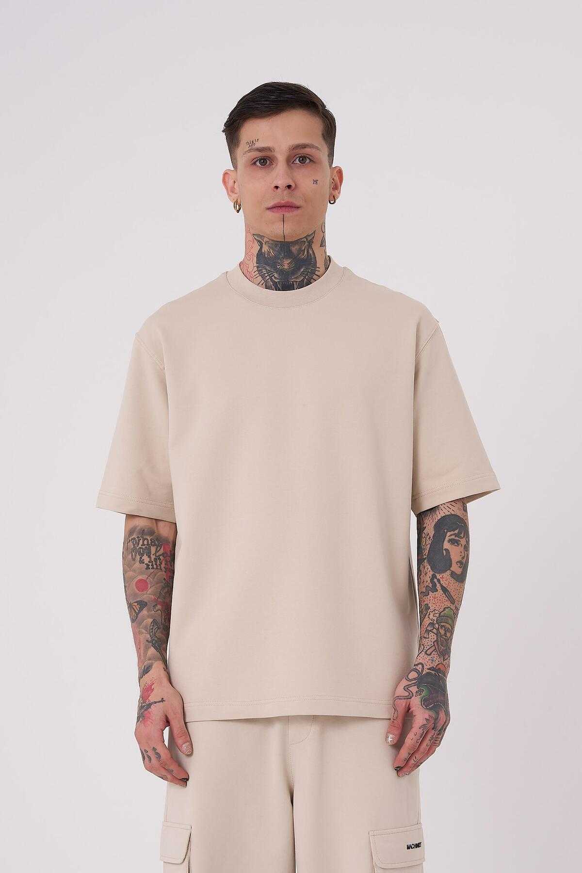 تیشرت مردانه بدون نام پایه ریلکس اکرو