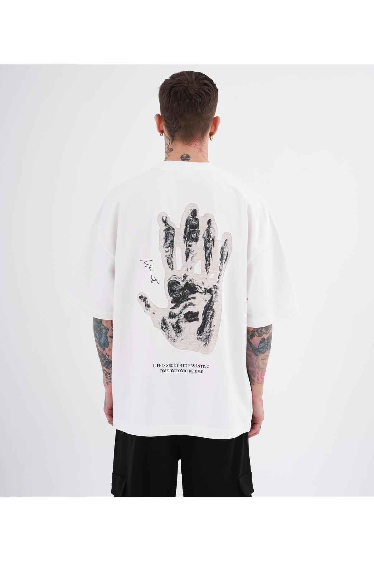 تیشرت قهوه ای سایز بزرگ چاپ شده با افراد سمی مردانه