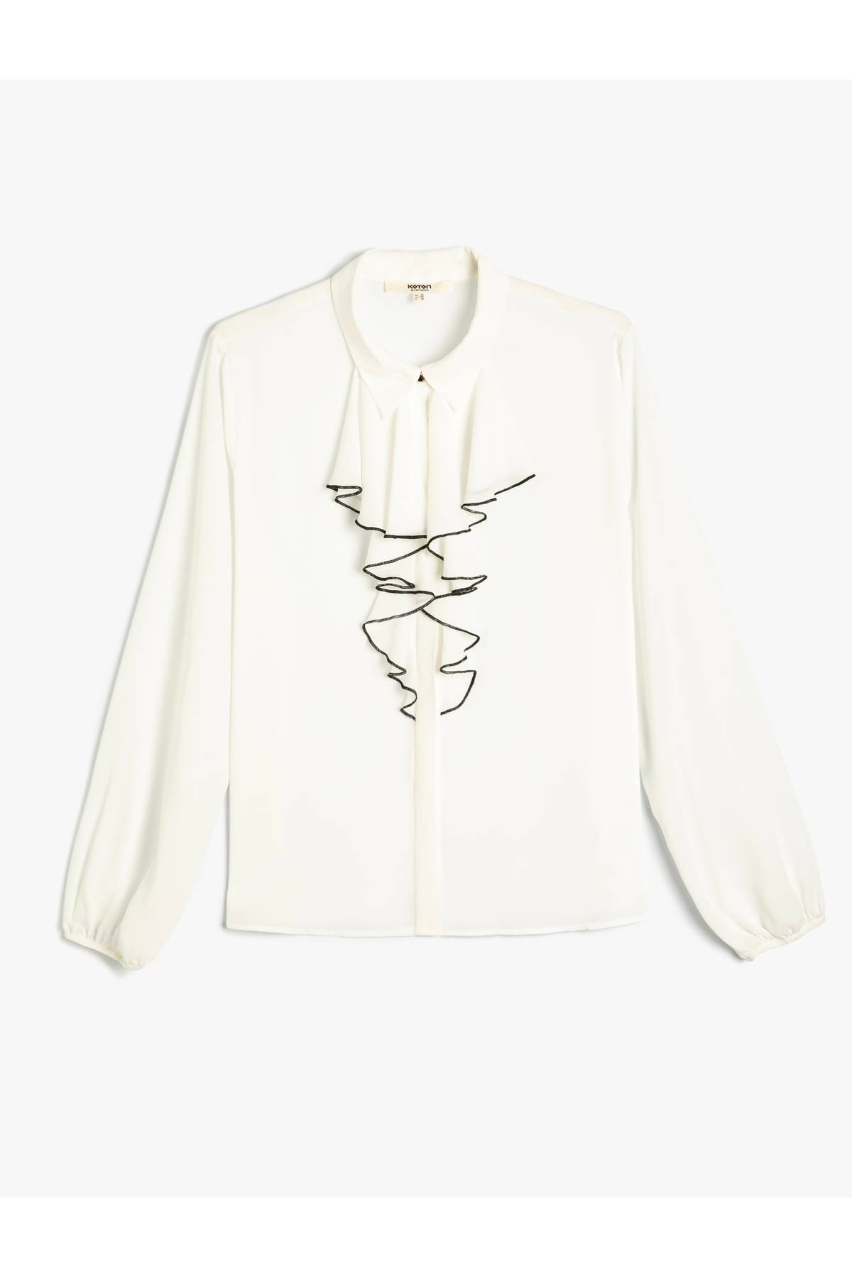 پیراهن آستین بلند یقه کلاسیک