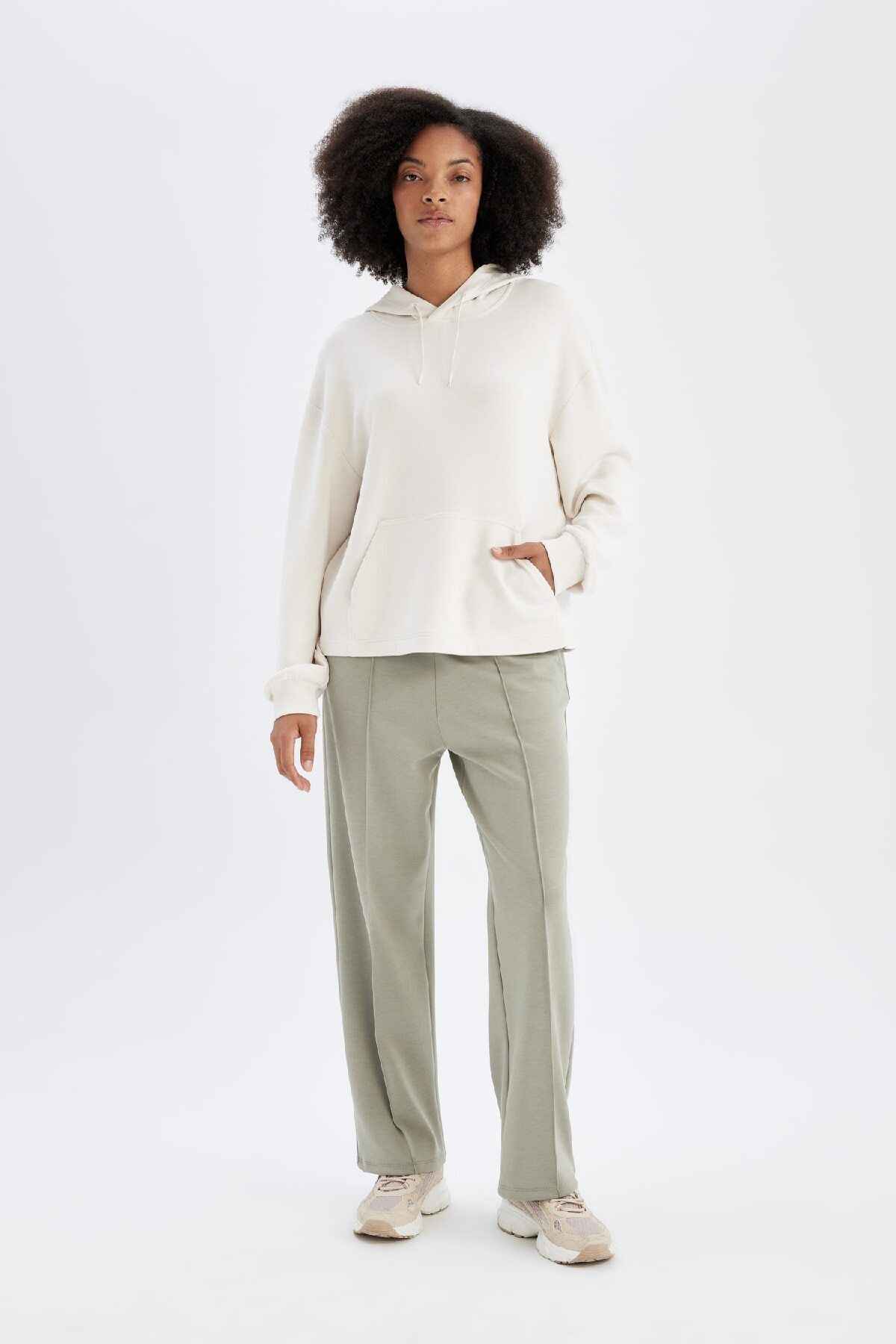 شلوار ورزشی DeFactoFit استاندارد با ساق پا گشاد غواصی Skuba