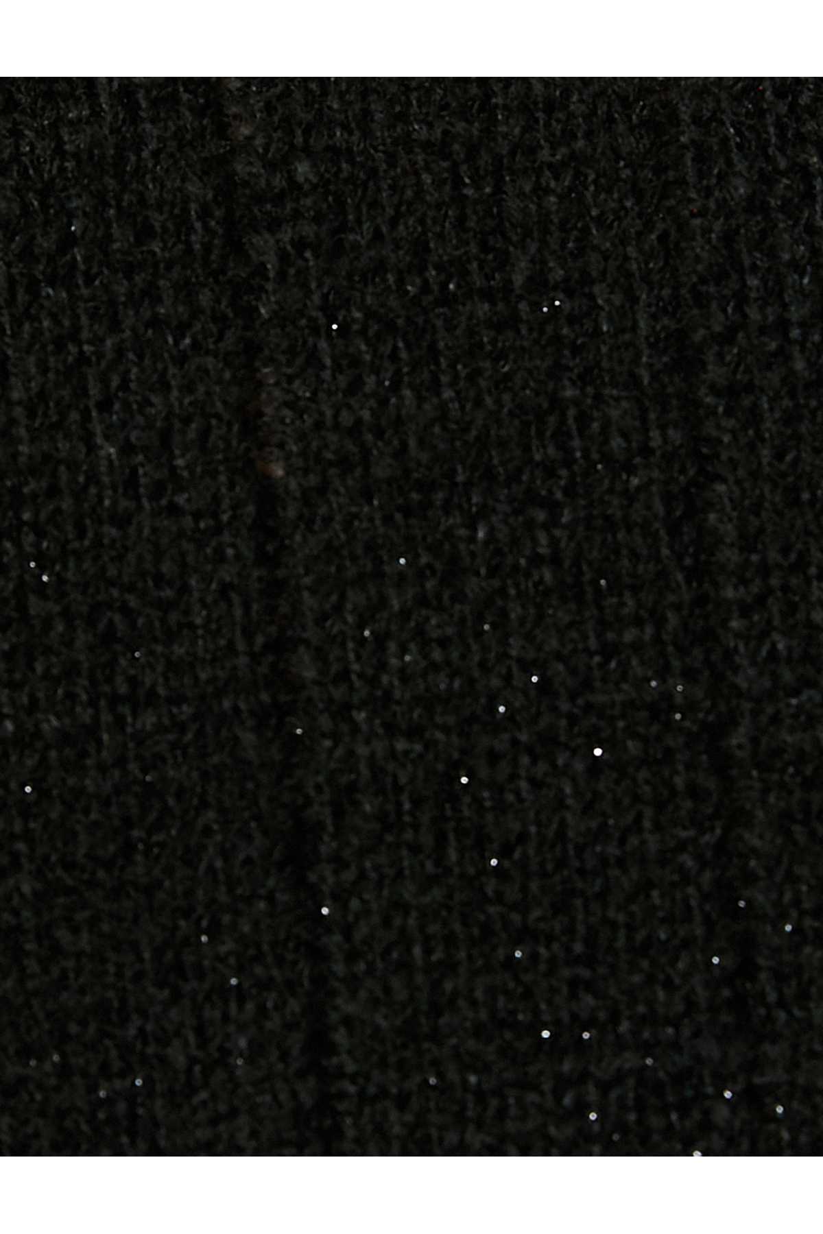 ژاکت بافتنی یقهبند با جزئیات منجوق