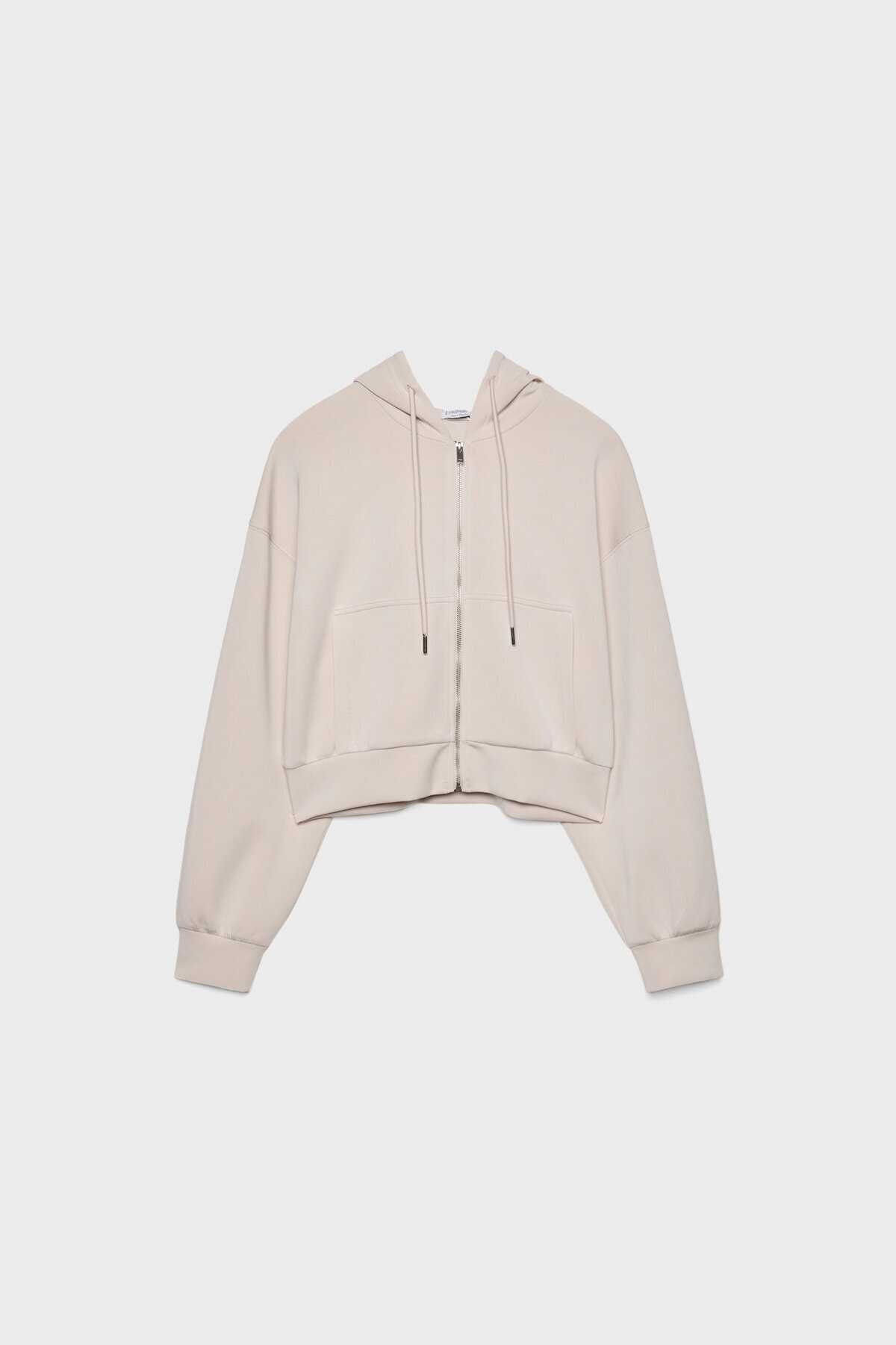 سویشرت زیپ دار بافت نرم