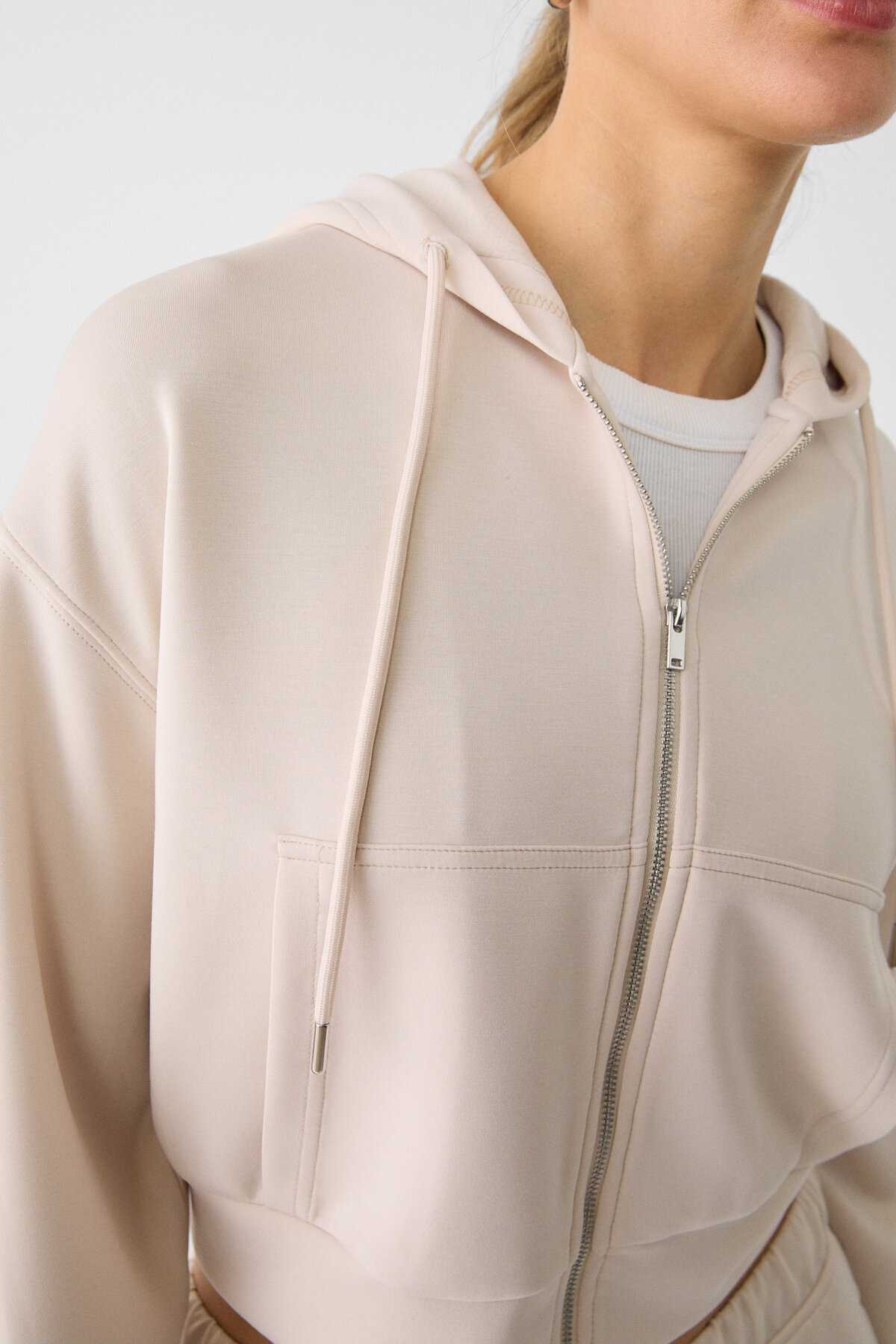 سویشرت زیپ دار بافت نرم