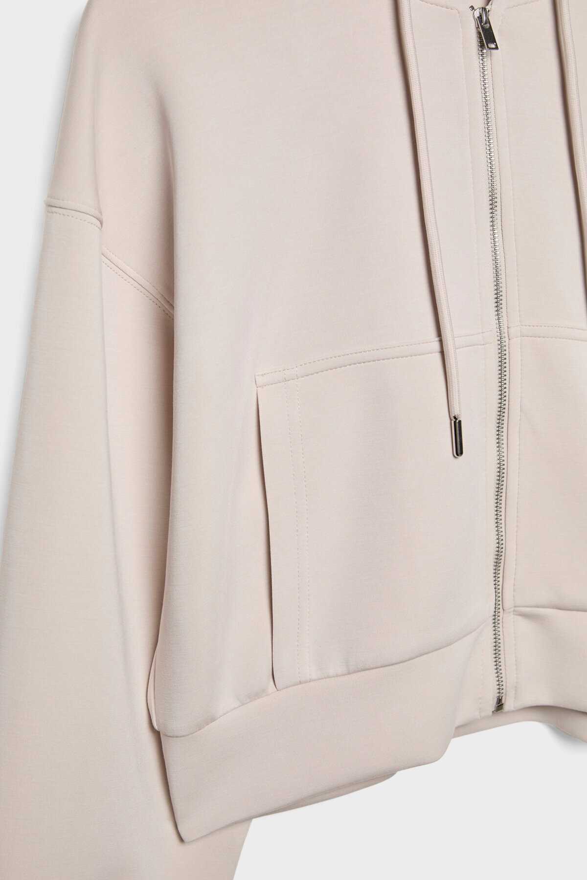 سویشرت زیپ دار بافت نرم