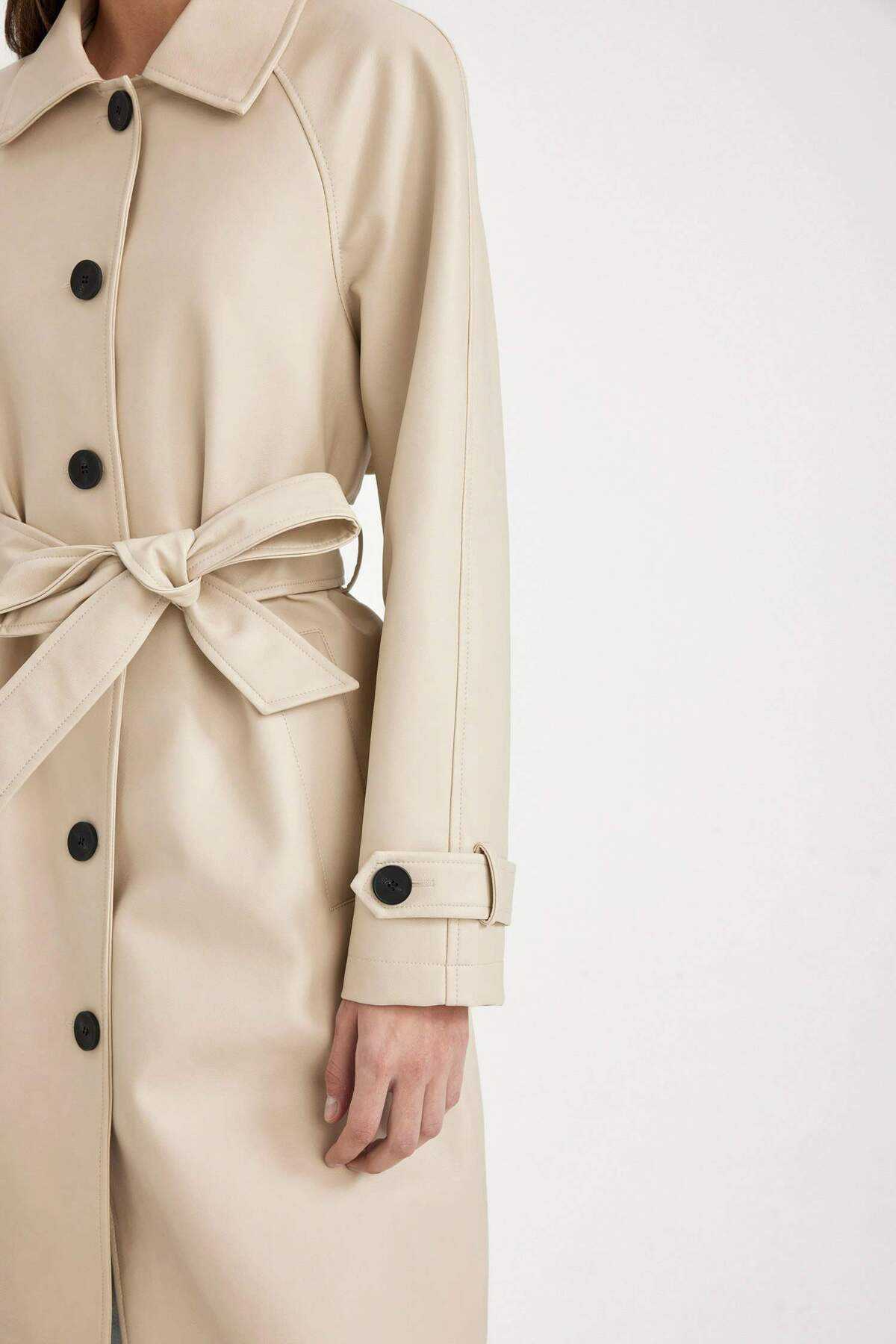 DFC - کت چرم مصنوعی با تناسب معمولی