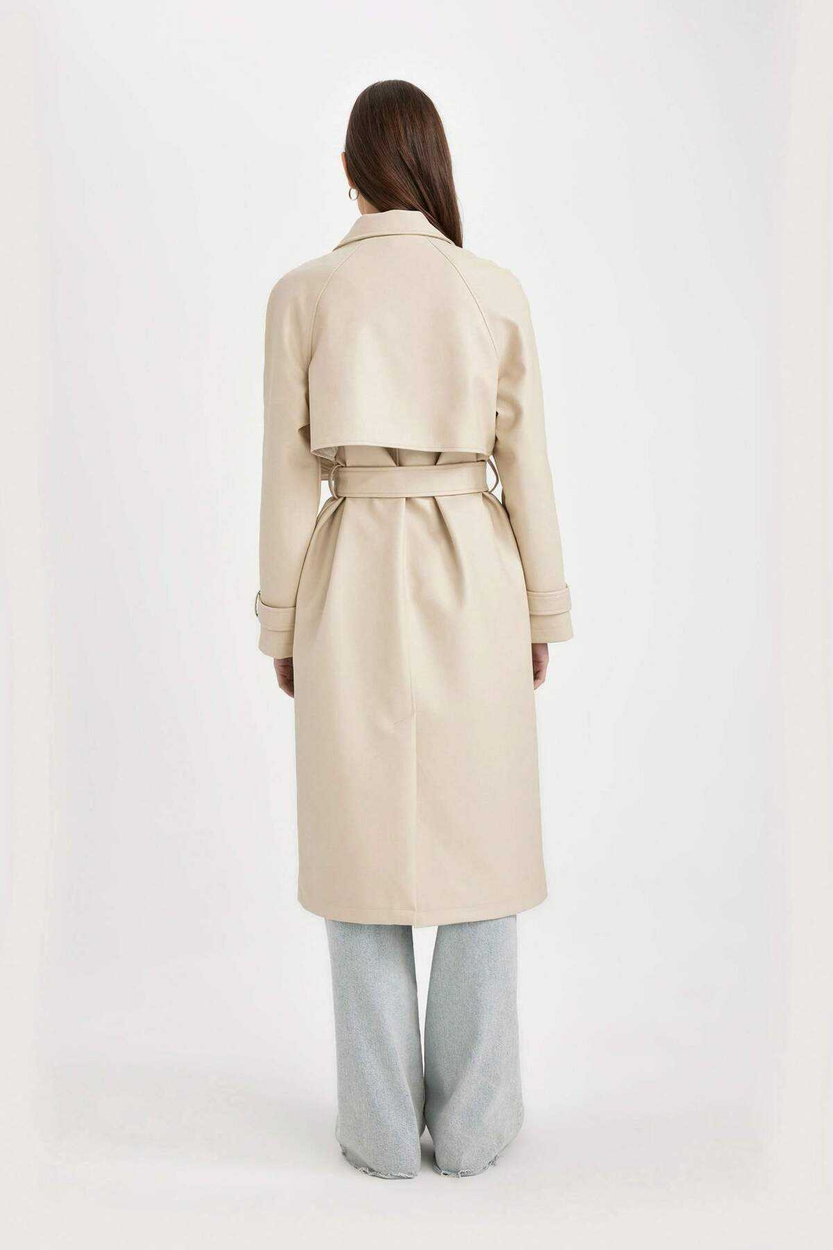 DFC - کت چرم مصنوعی با تناسب معمولی