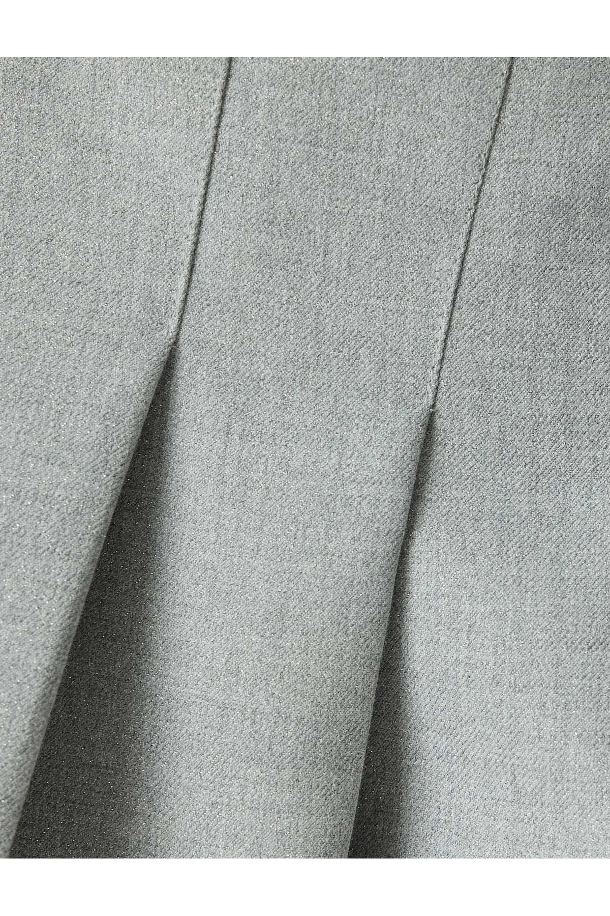 دامن کوتاه چین دار استاندارد کمری