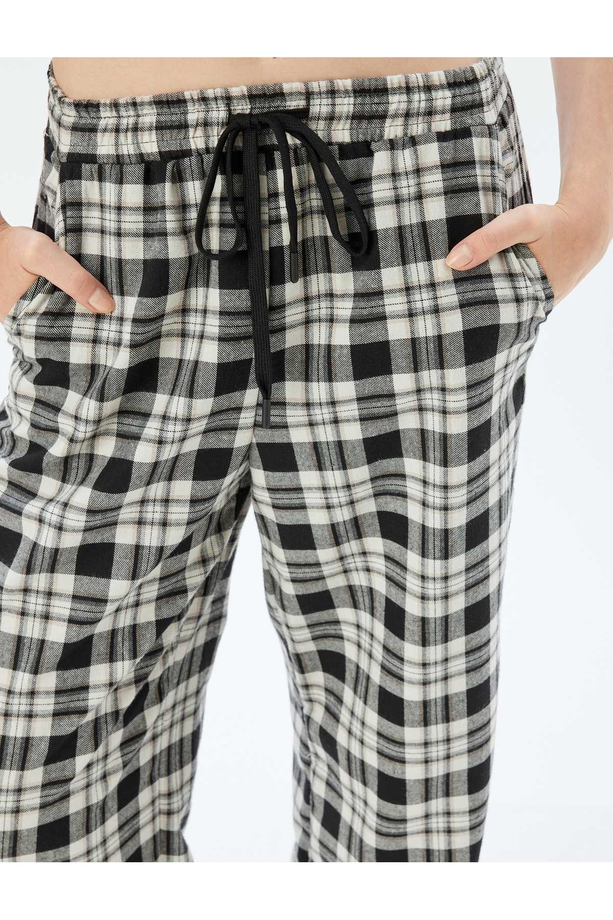 شلوار پیژامه گشاد و مناسب جیب کمری