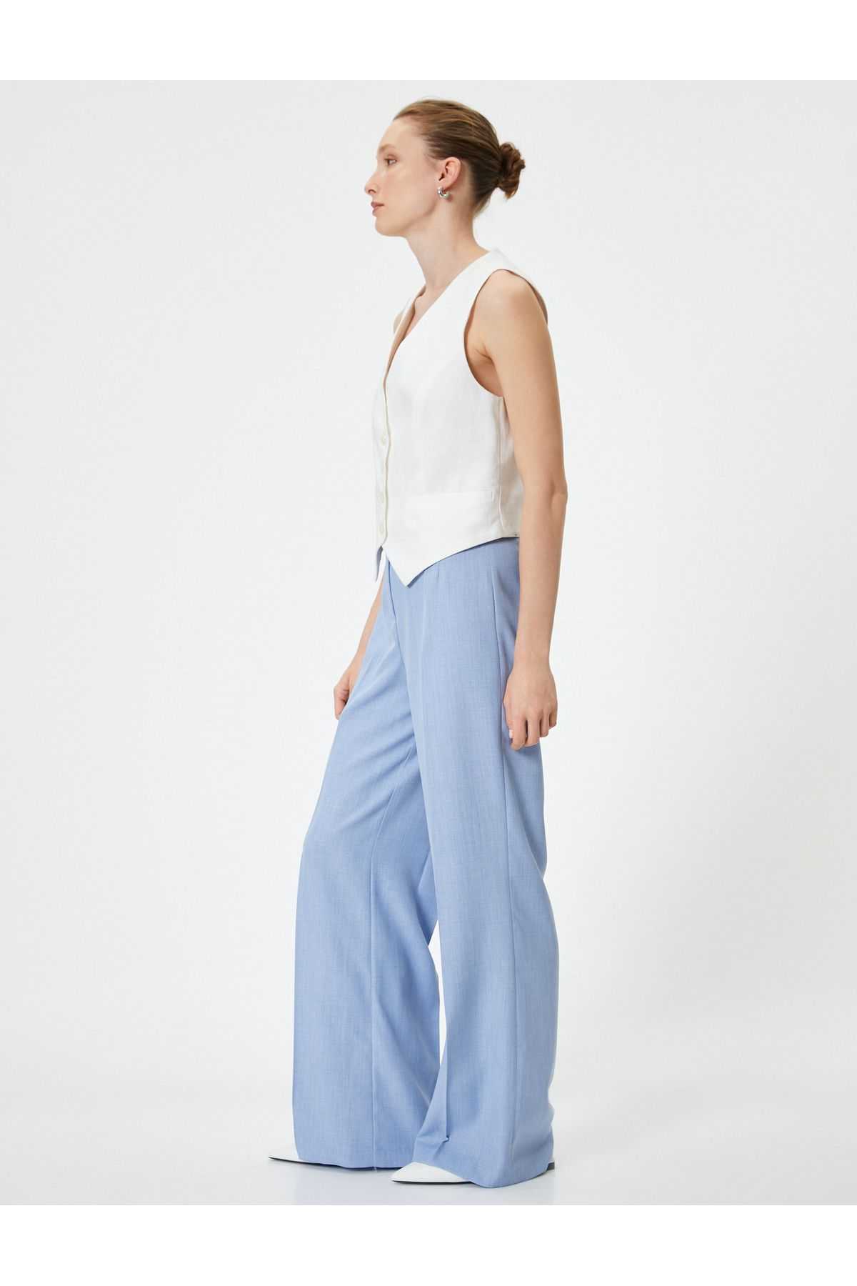 شلوار گشاد Palazzo کمر بلند