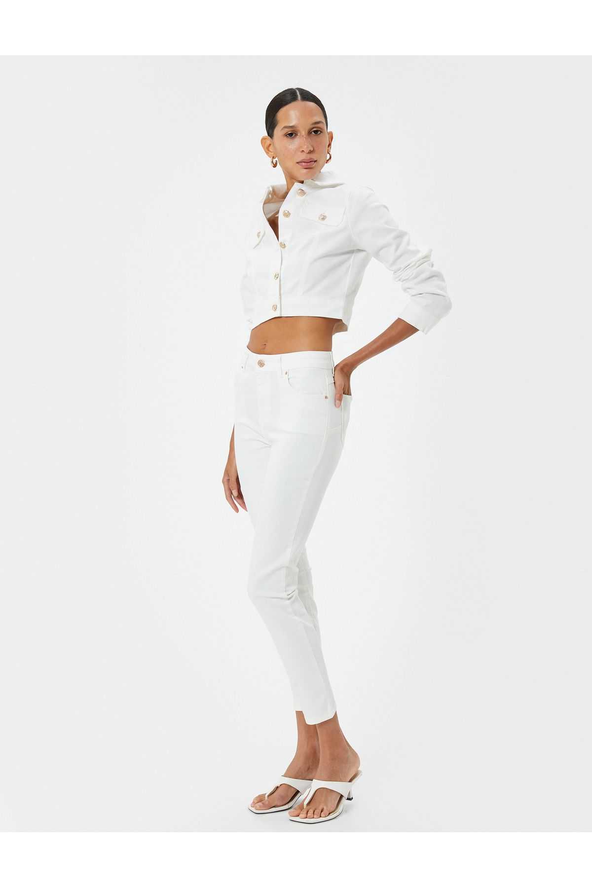 شلوار جین کمر بلند Skinny Fit Push Up