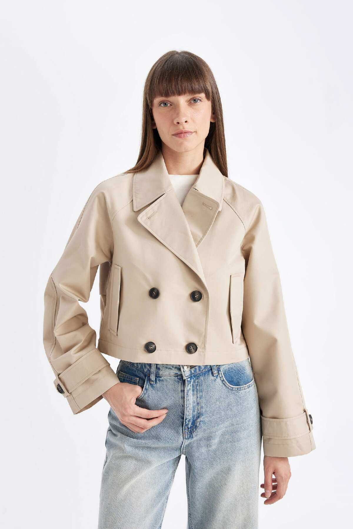 کتن کوتاه سنگر معمولی قالب Tuxedo دکمه پنبه D5949AX24AU