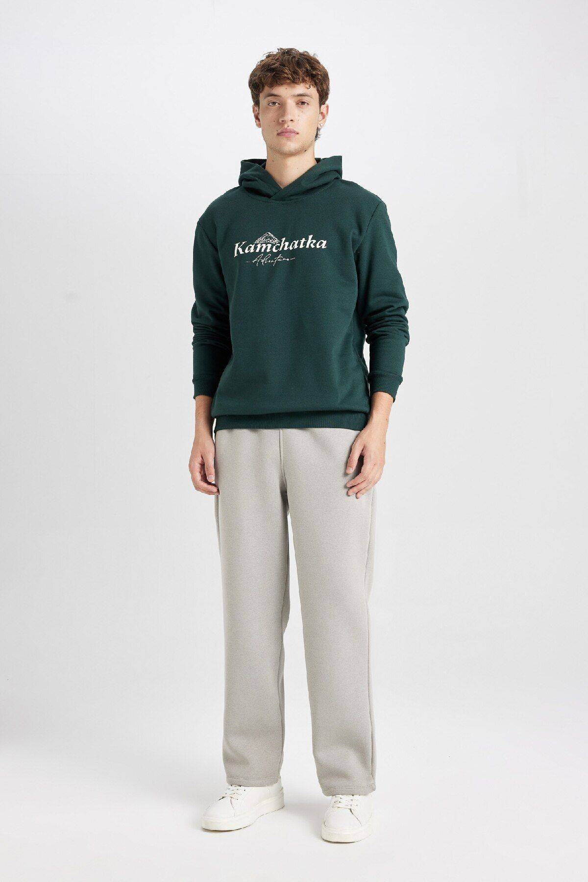 شلوار ورزشی ریلکس فیت سه جیبی ضخیم D8095ax24au