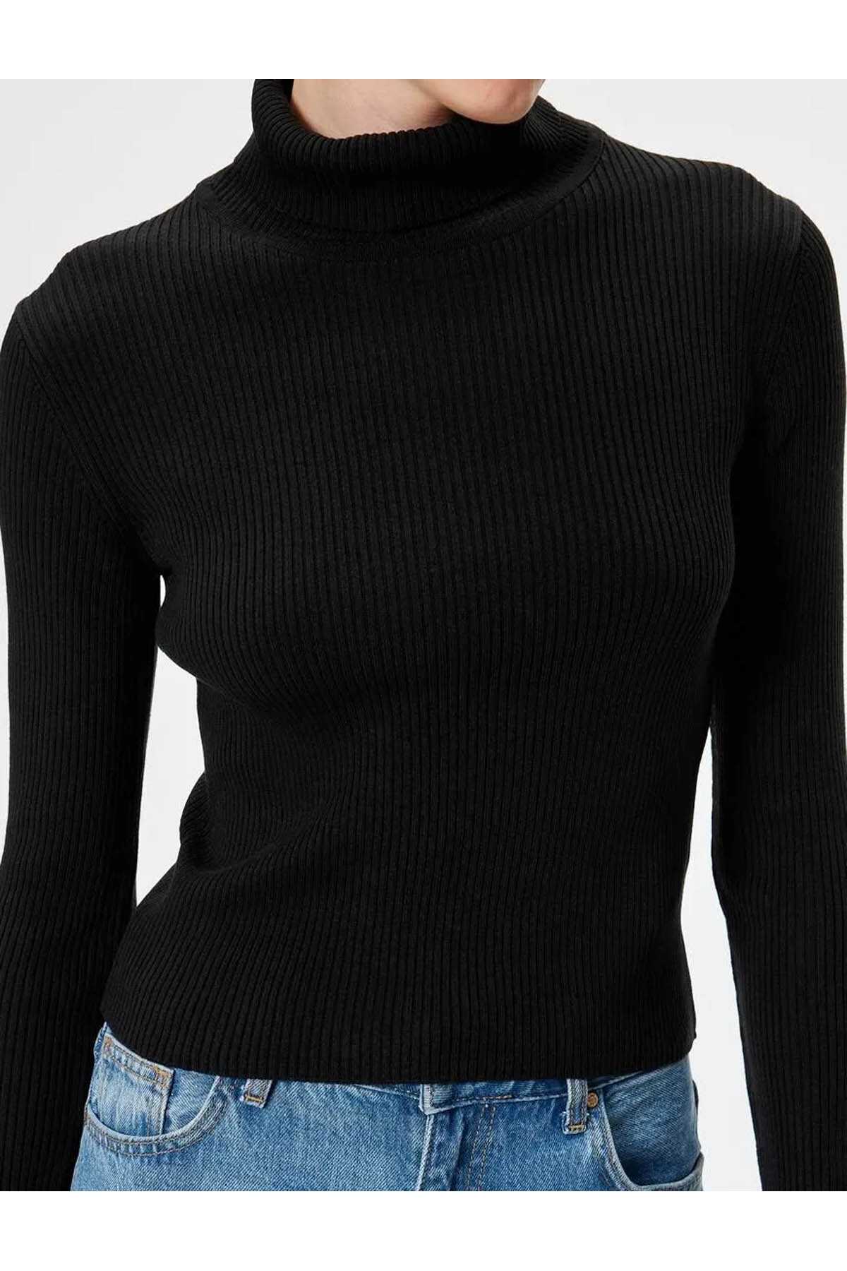 ژاکت بافتنی آجدار آستین بلند پایه