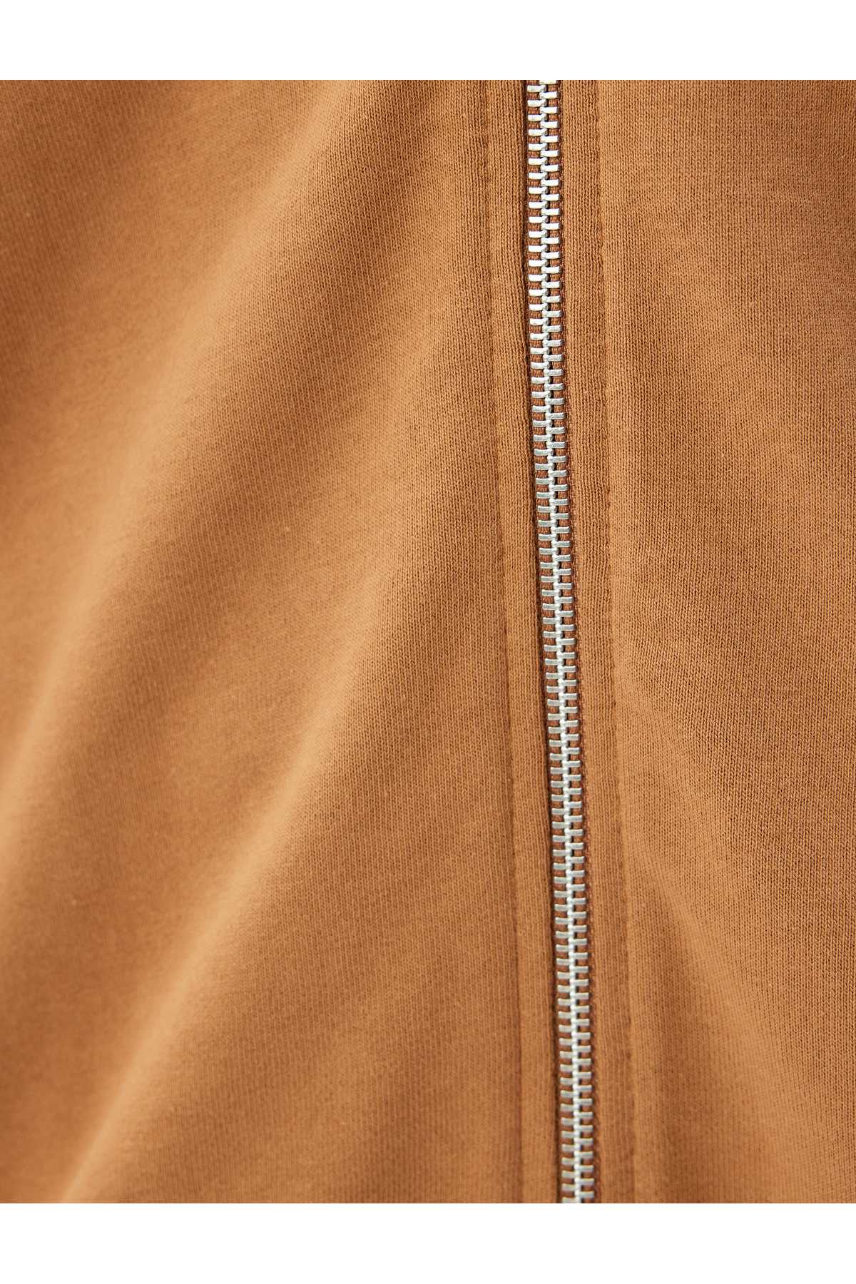 بلوز آستین بلند سه نخی زیپ دار نخی