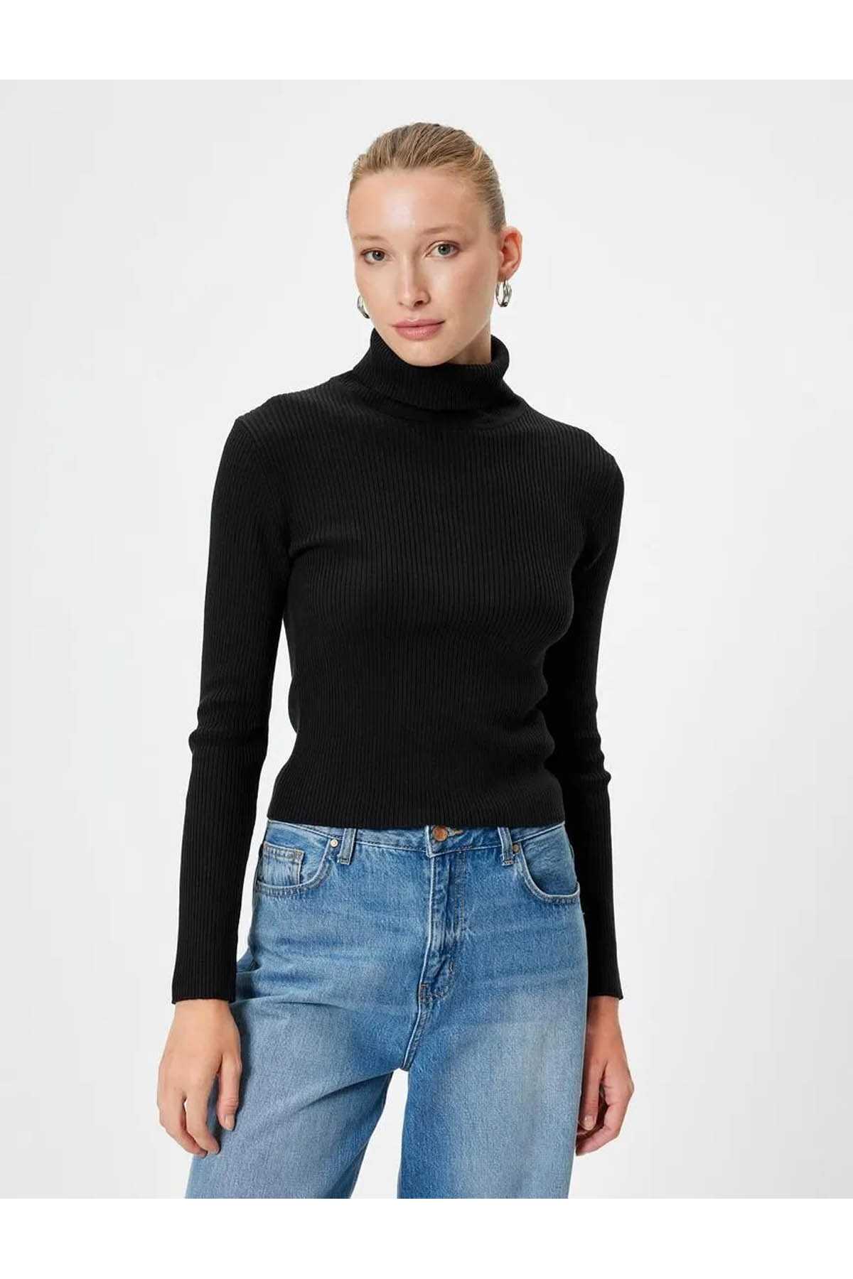 ژاکت بافتنی آجدار آستین بلند پایه