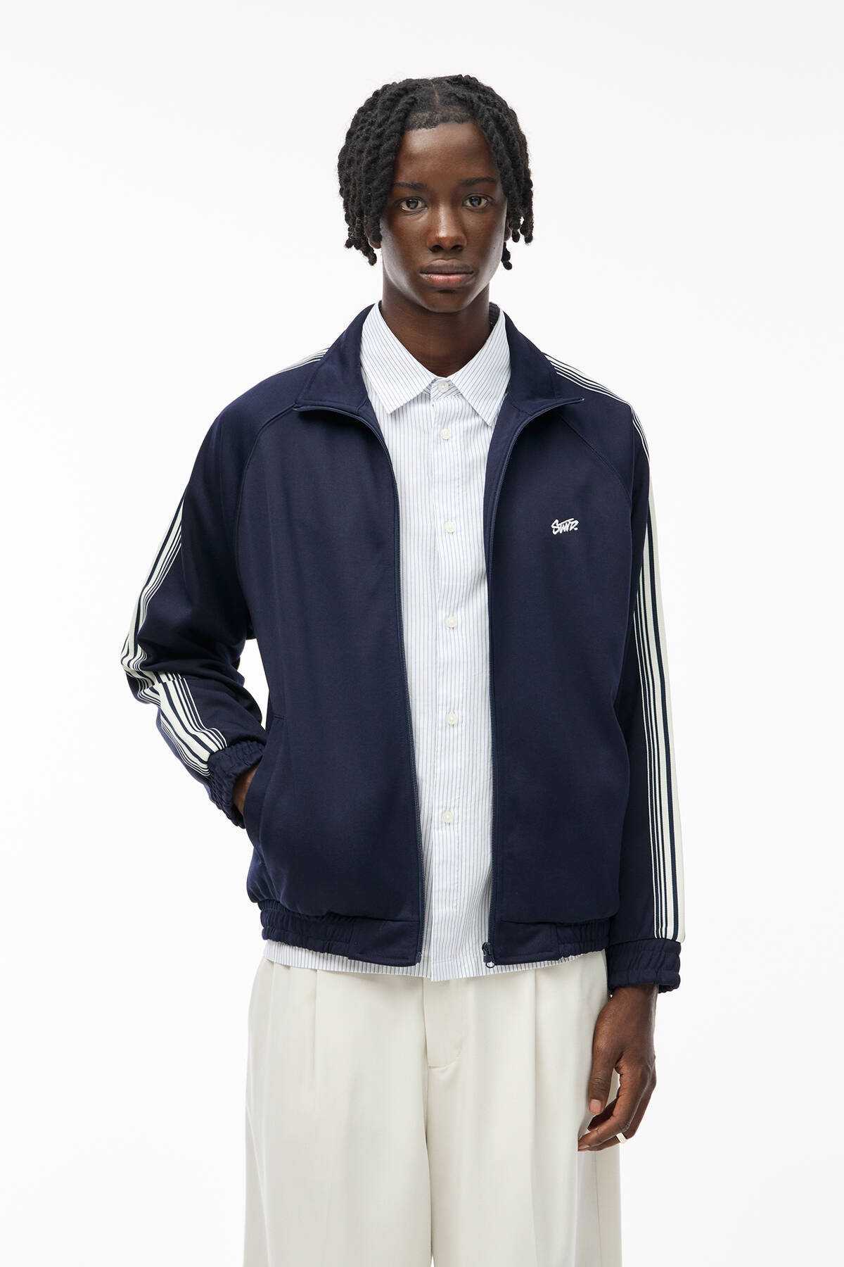 ژاکت گرمکن راه راه