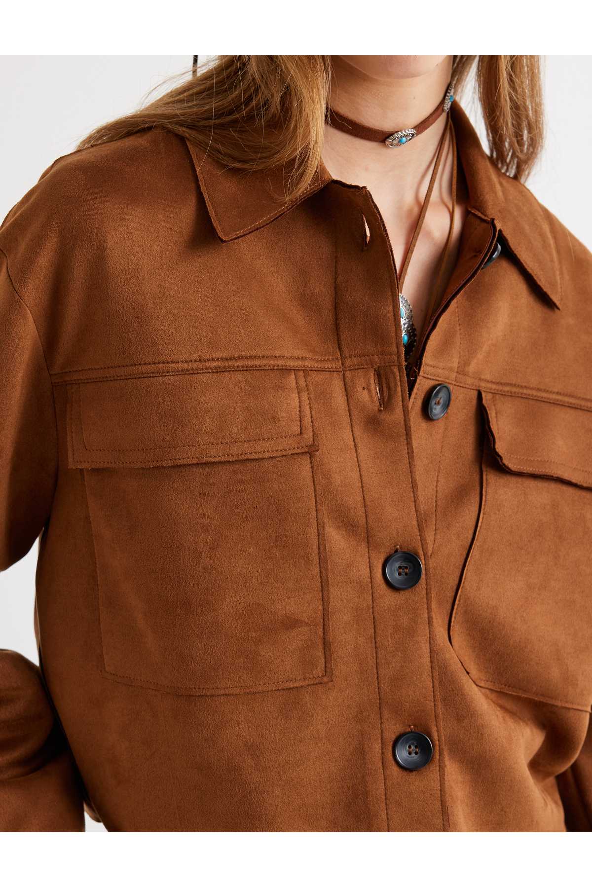 کت زنانه قهوه ای روشن