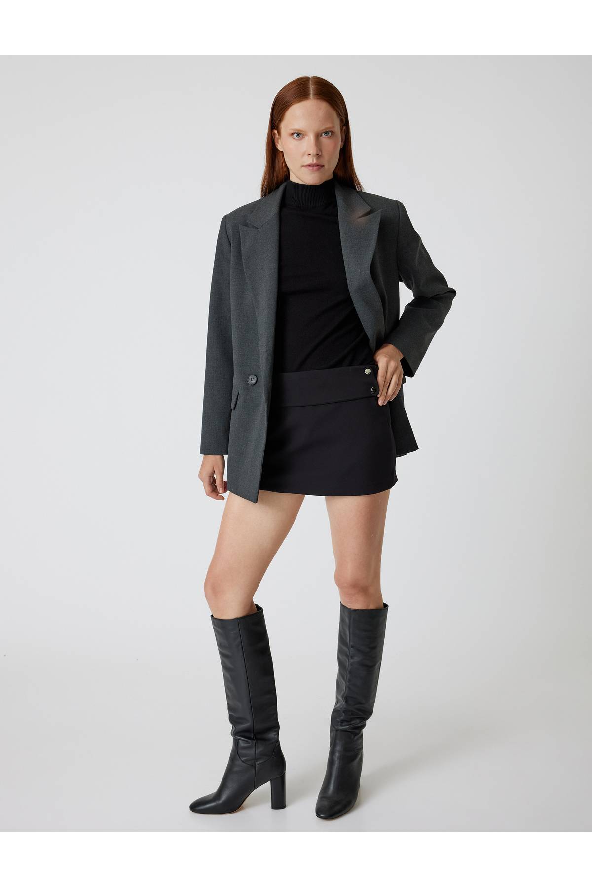 مینی شلوارک دامن کوتاه کمر باریک دکمه مناسب