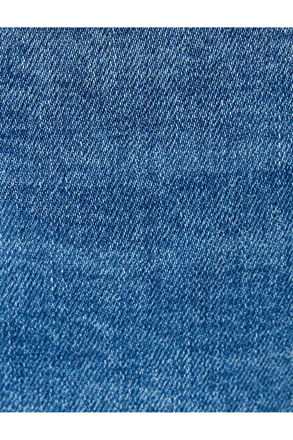 جین استاندارد کمر باریک دکمه دار - Brad Jean