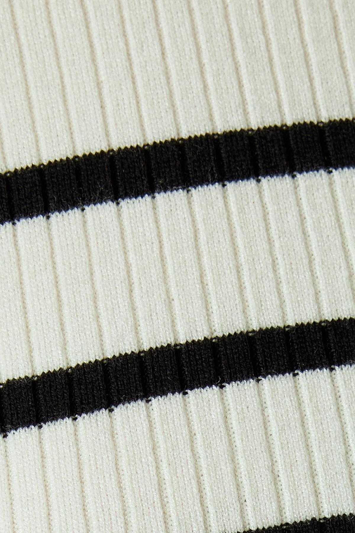 ژاکت زنانه راه راه آبی سرمه ای