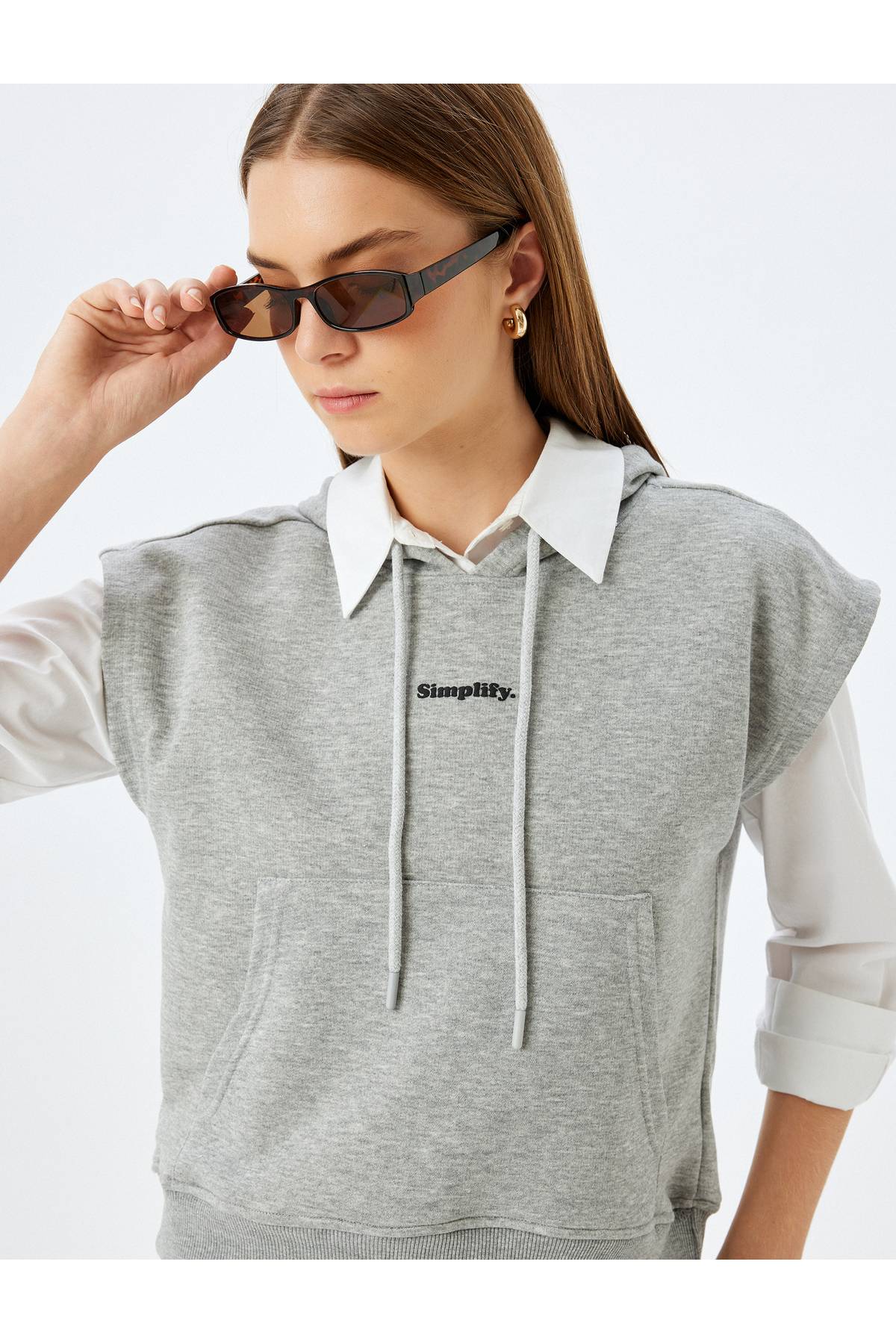 قالب های چاپی Hocned Armsuz Sweatshirt