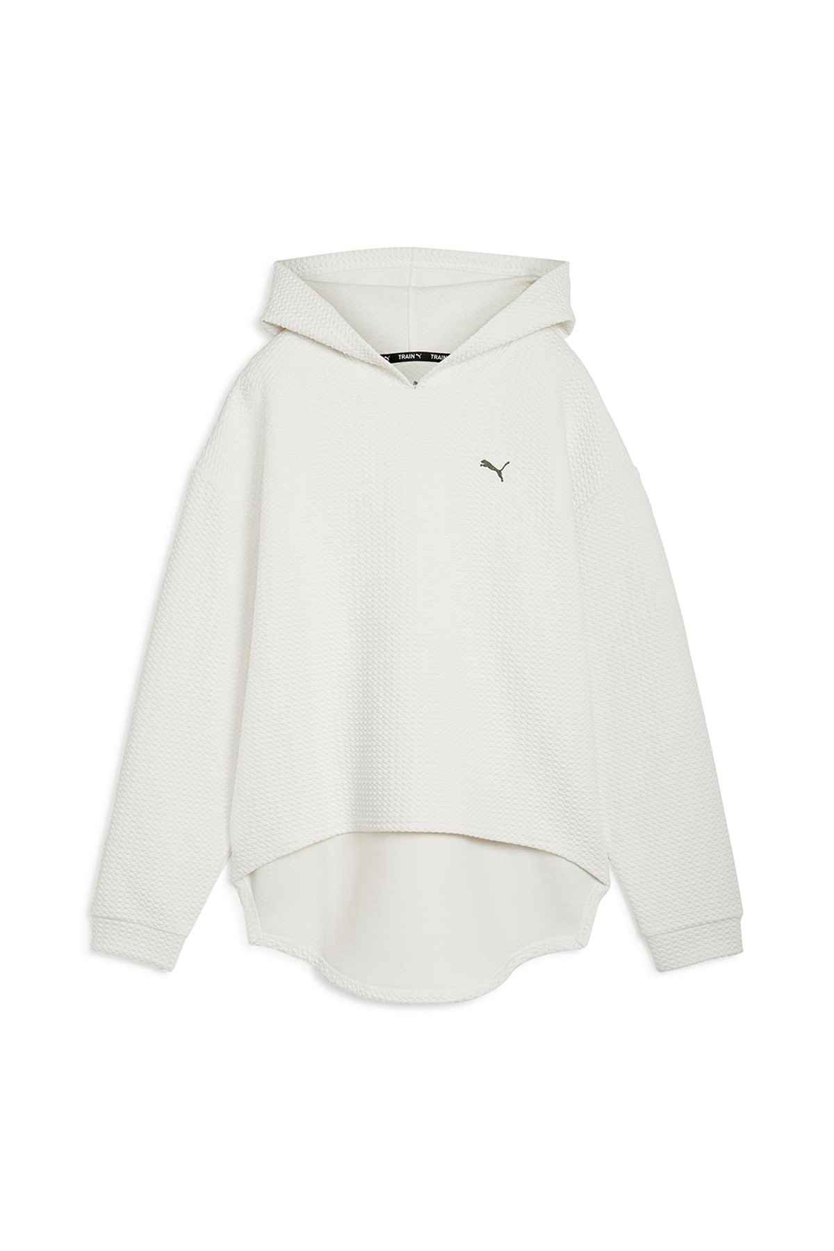 سویشرت زنانه کلاهدار مشکی بافت استودیو Q4