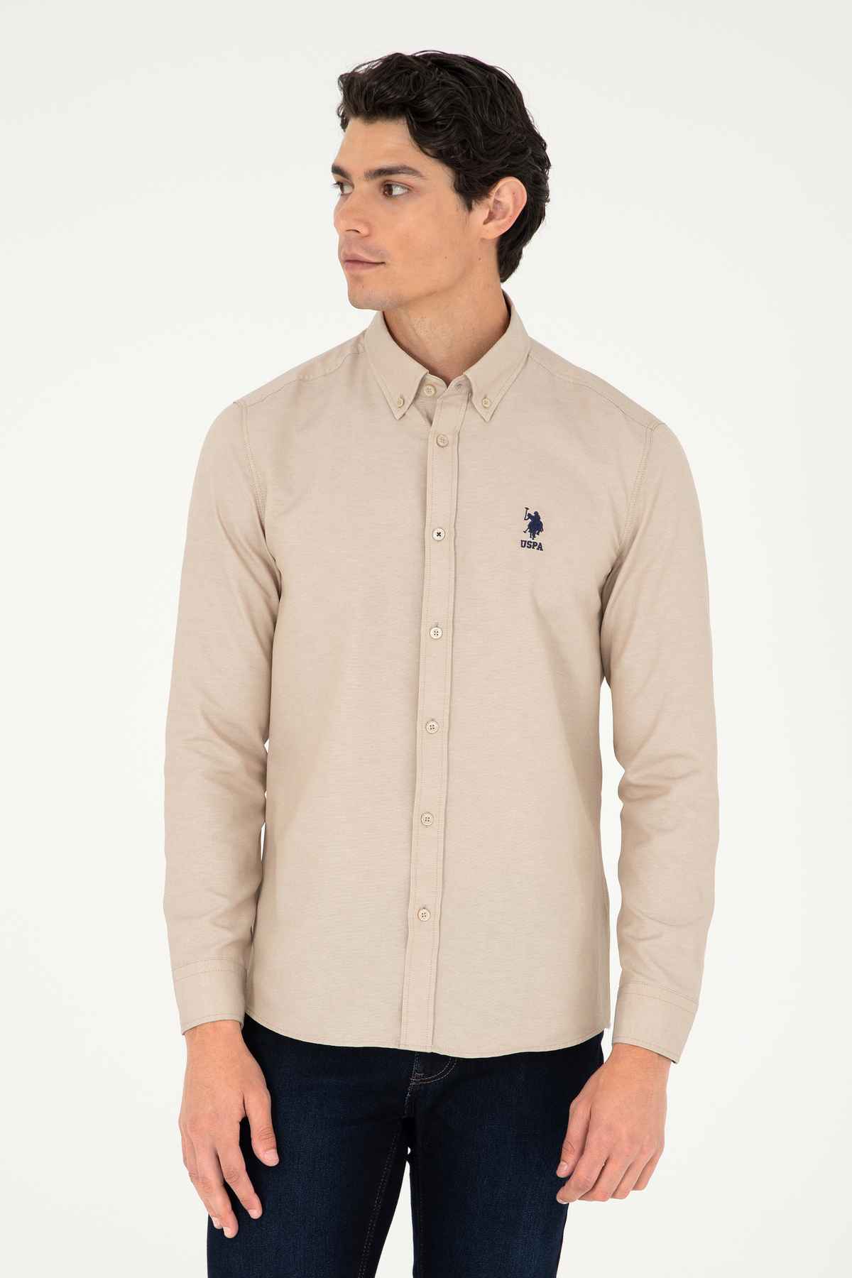 پیراهن مردانه آستین بلند پایه 50293427-VR046