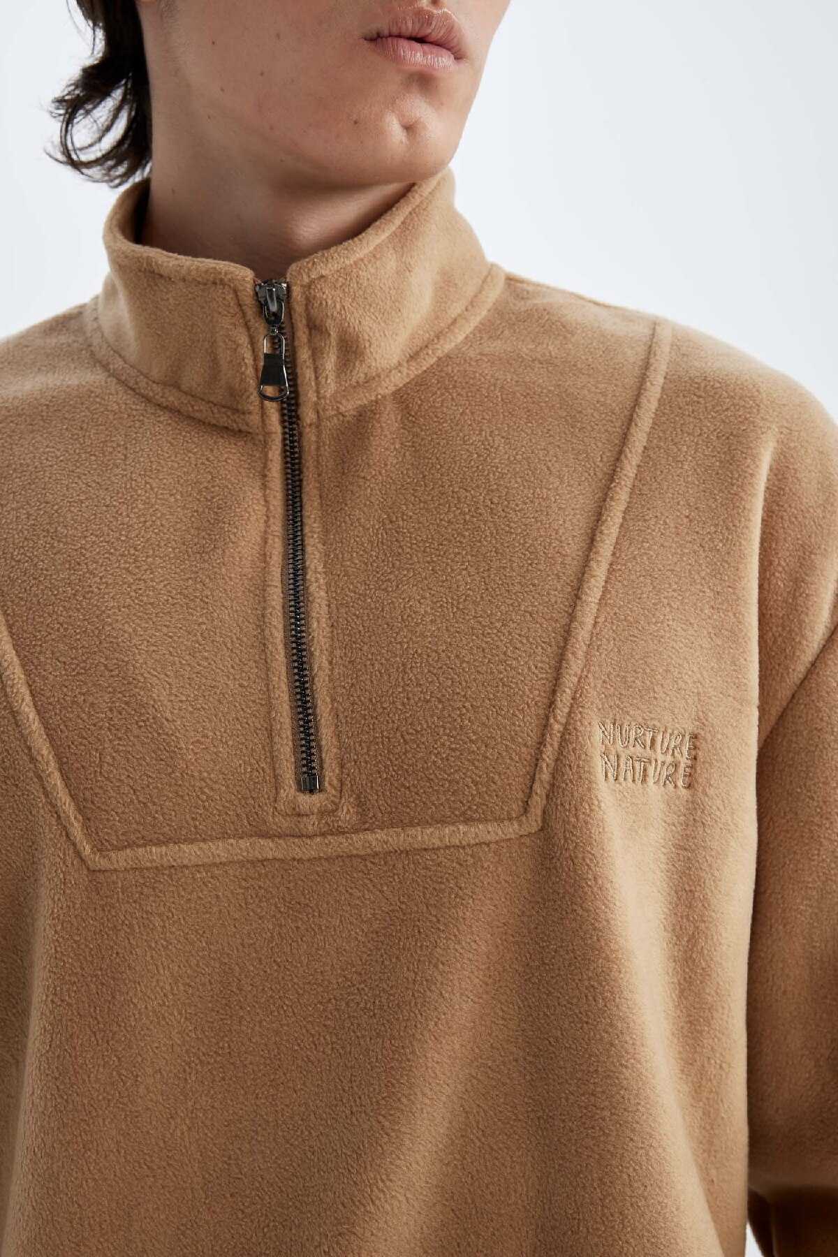 پیراهن پشمی چاپ شده با یقه معمولی راحت