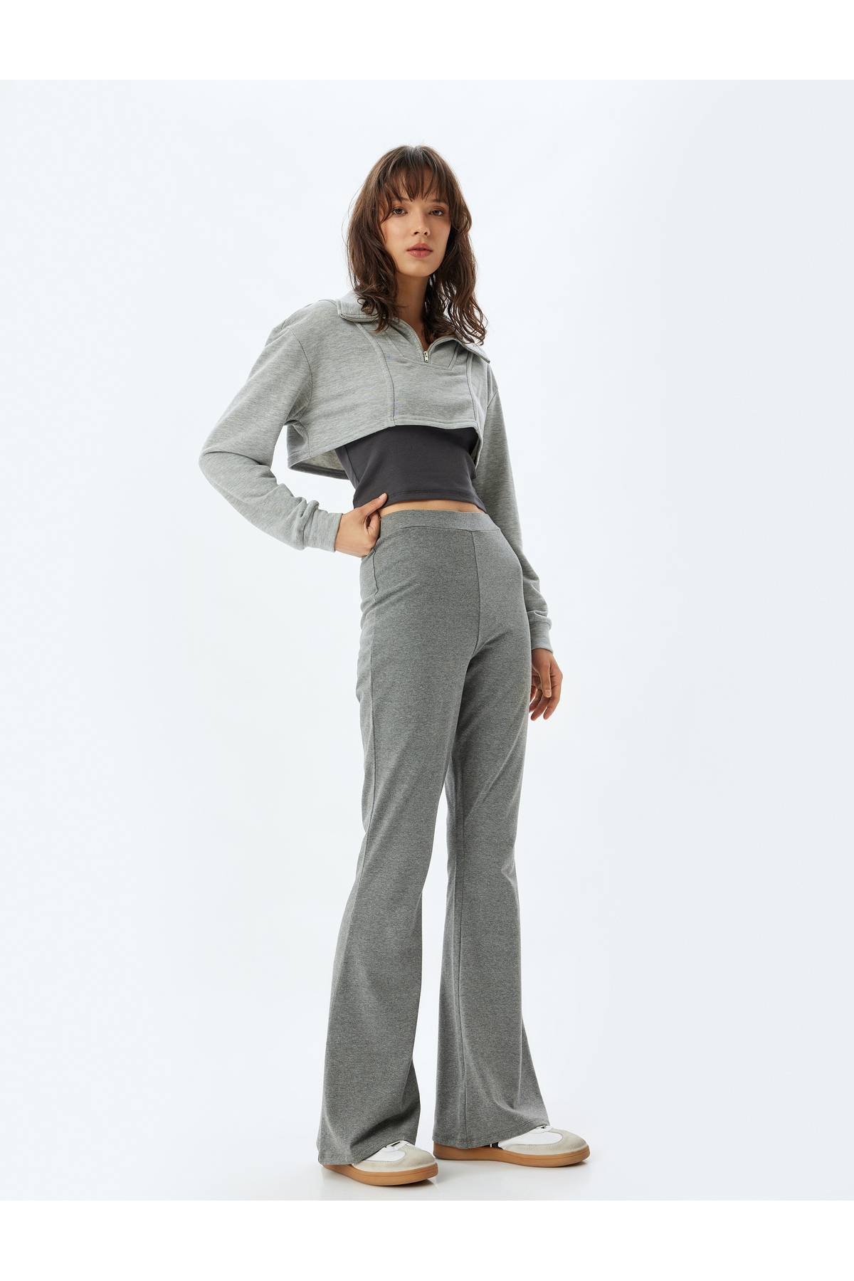 Flare Leg Tracksuit Pants Slim Fit Standard Standard