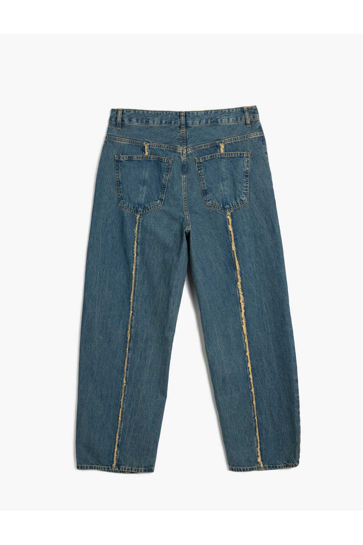 X insi - سیم پیچ با روبان قالب راحت روبان با جزئیات بالون مناسب جین