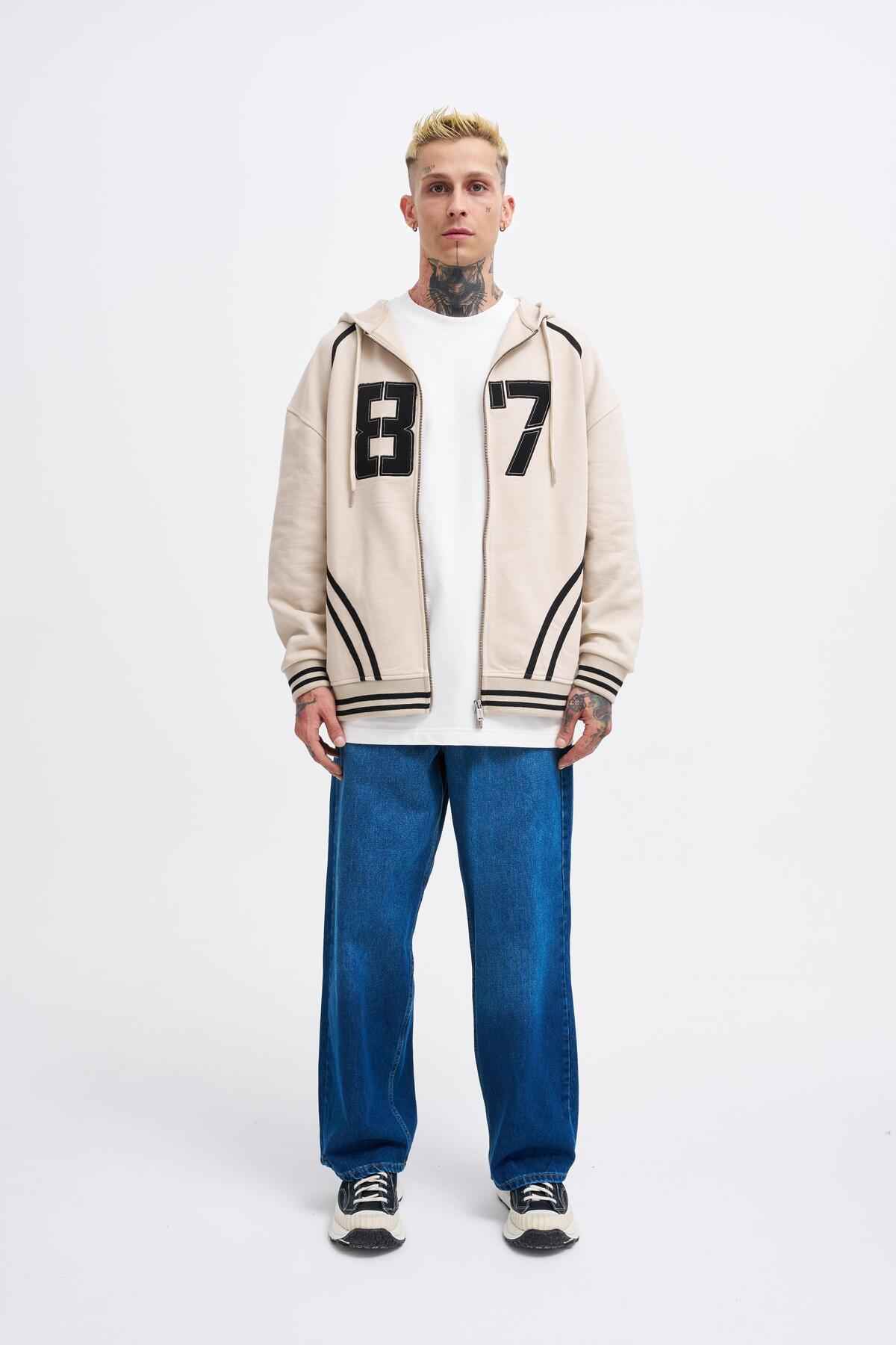 کت زیپ دار مشکی مردانه مدل 87