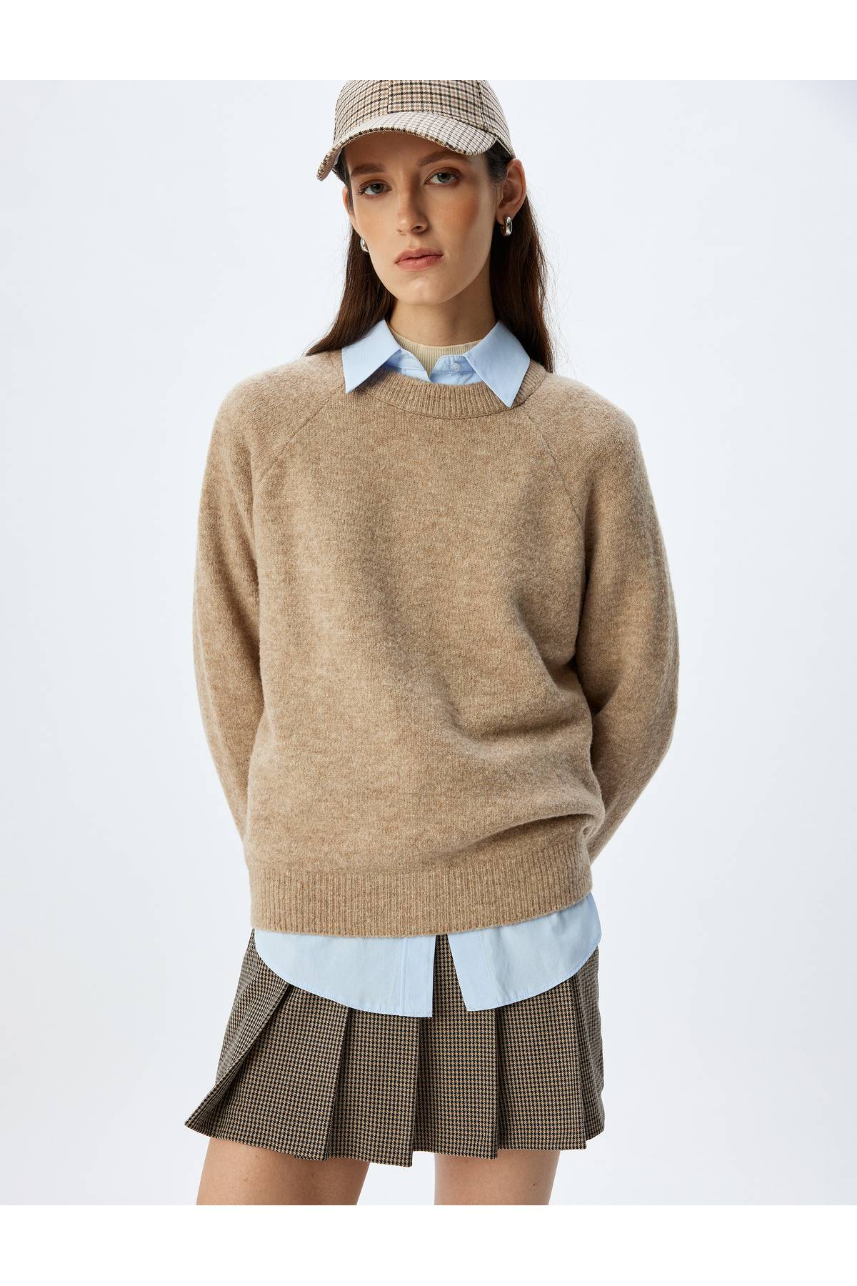 ژاکت بافتنی پایه آستین بلند بافت نرم