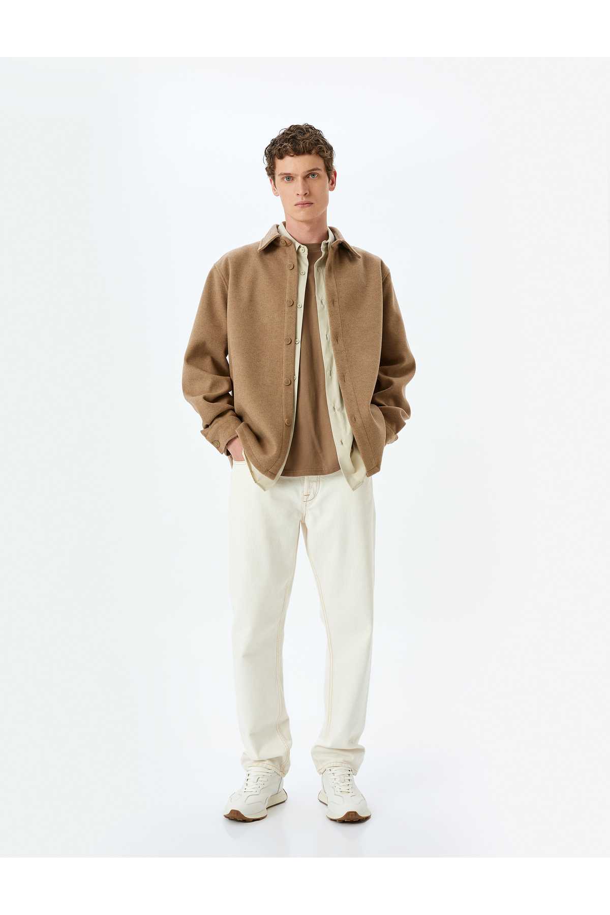 پیراهن آستین بلند ویسکوز ترکیبی