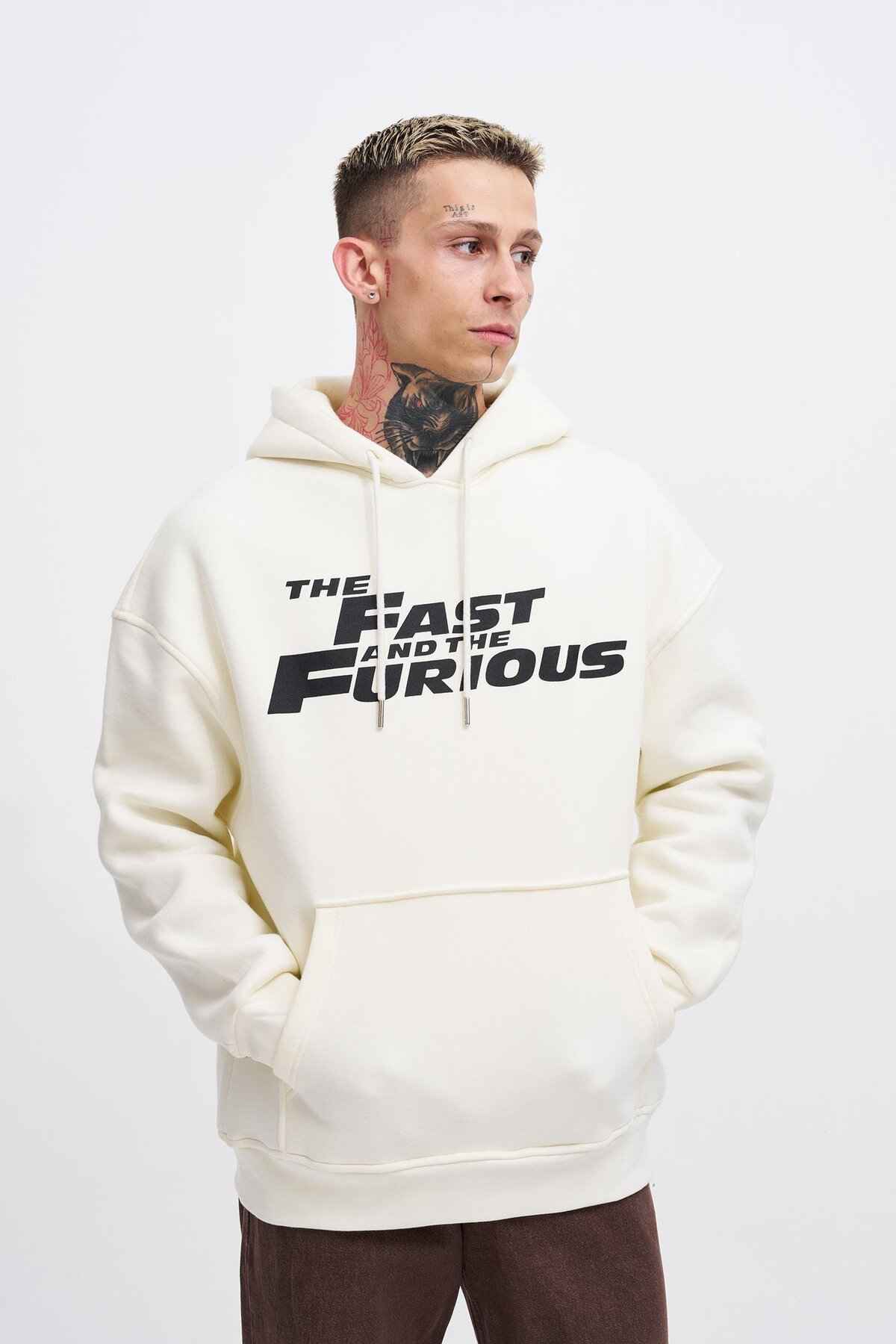 سویشرت مردانه اکرو سایز کلاهدار فست خشمگین